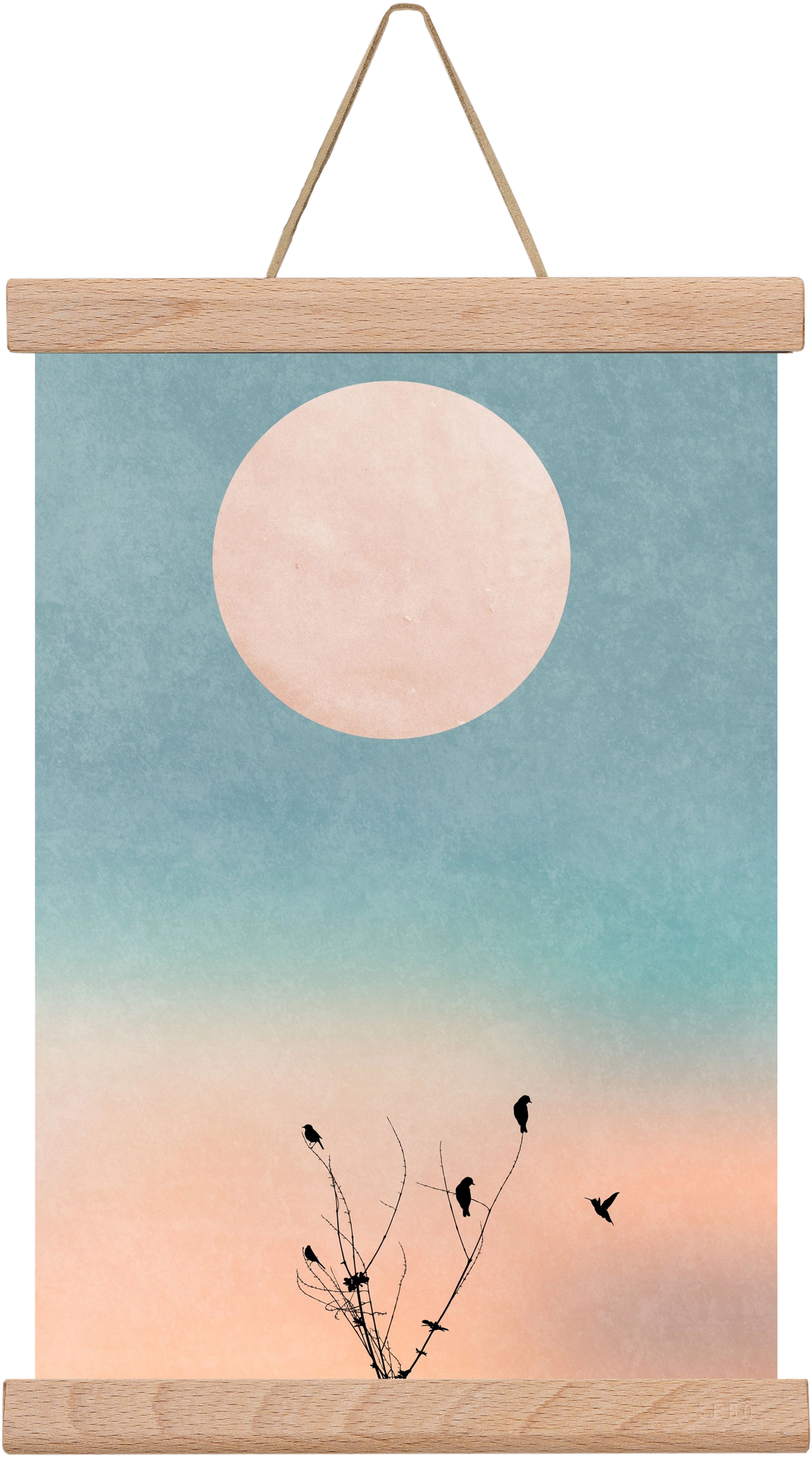 Waking up warm, 20x30 cm (20x30 cm), Tölgy akasztó