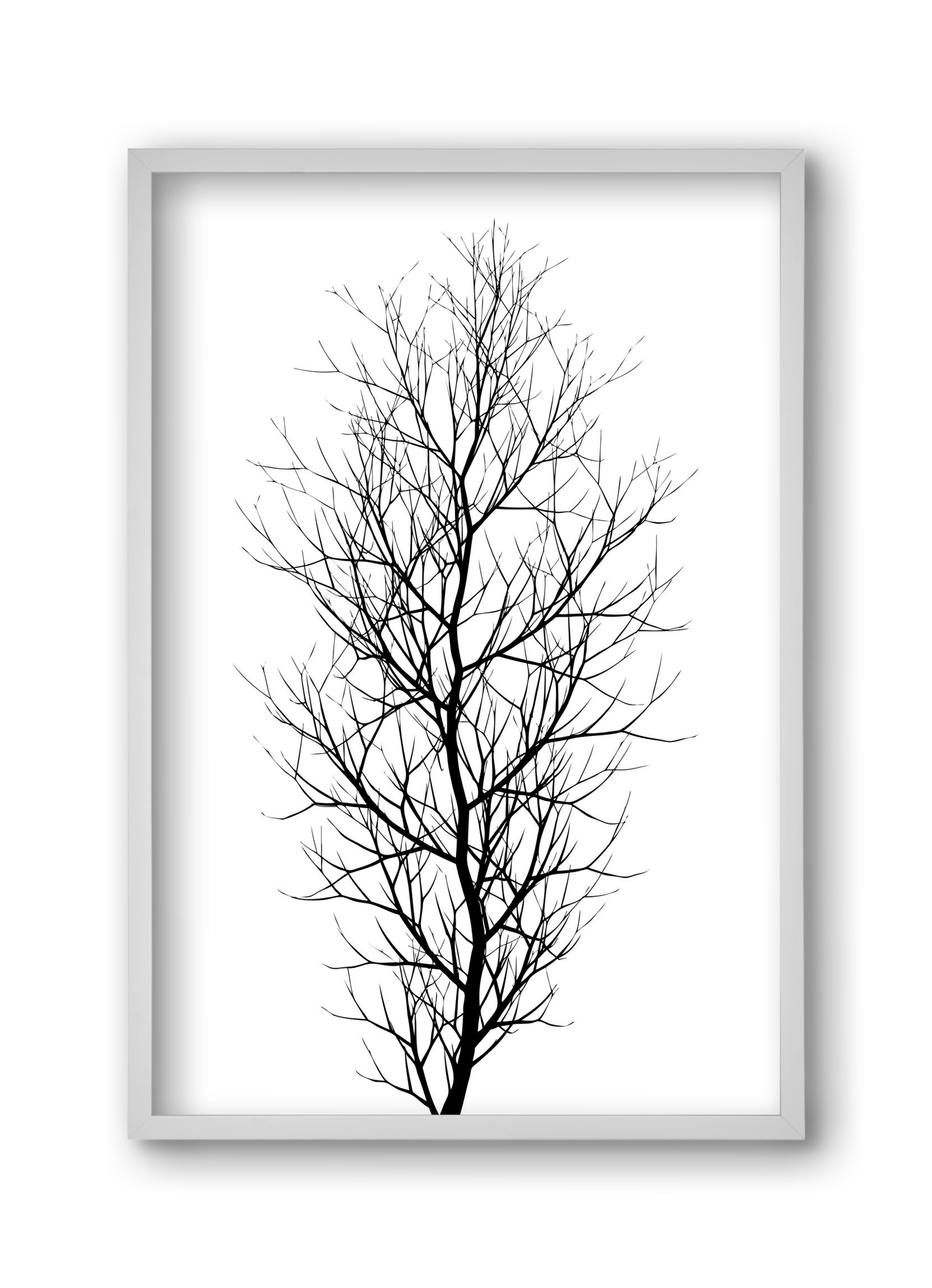 The tree, 30x45 cm (30x45 cm), Fehér keret