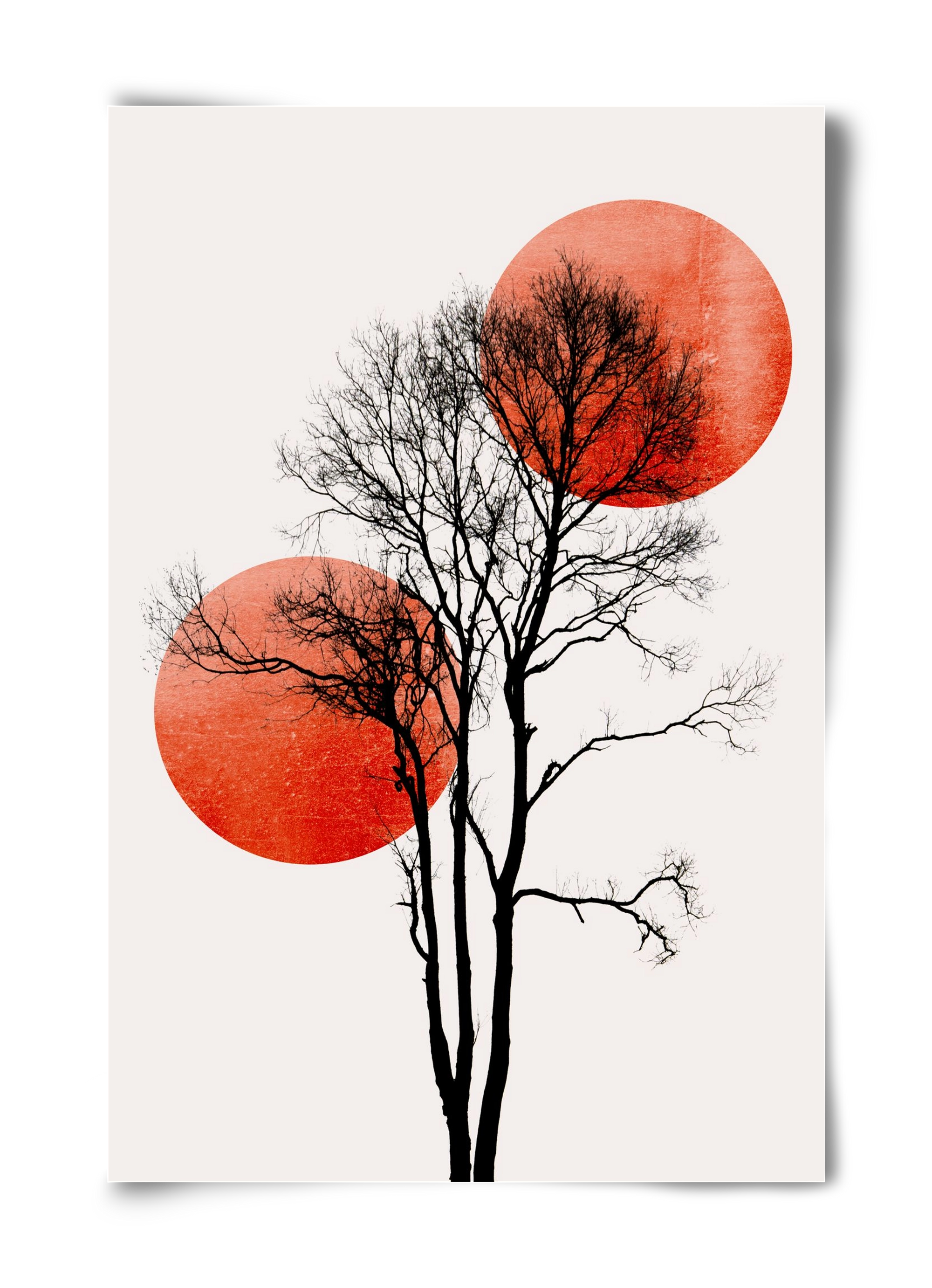 Sun and Moon hiding, 40x60 cm, Keret nélkül