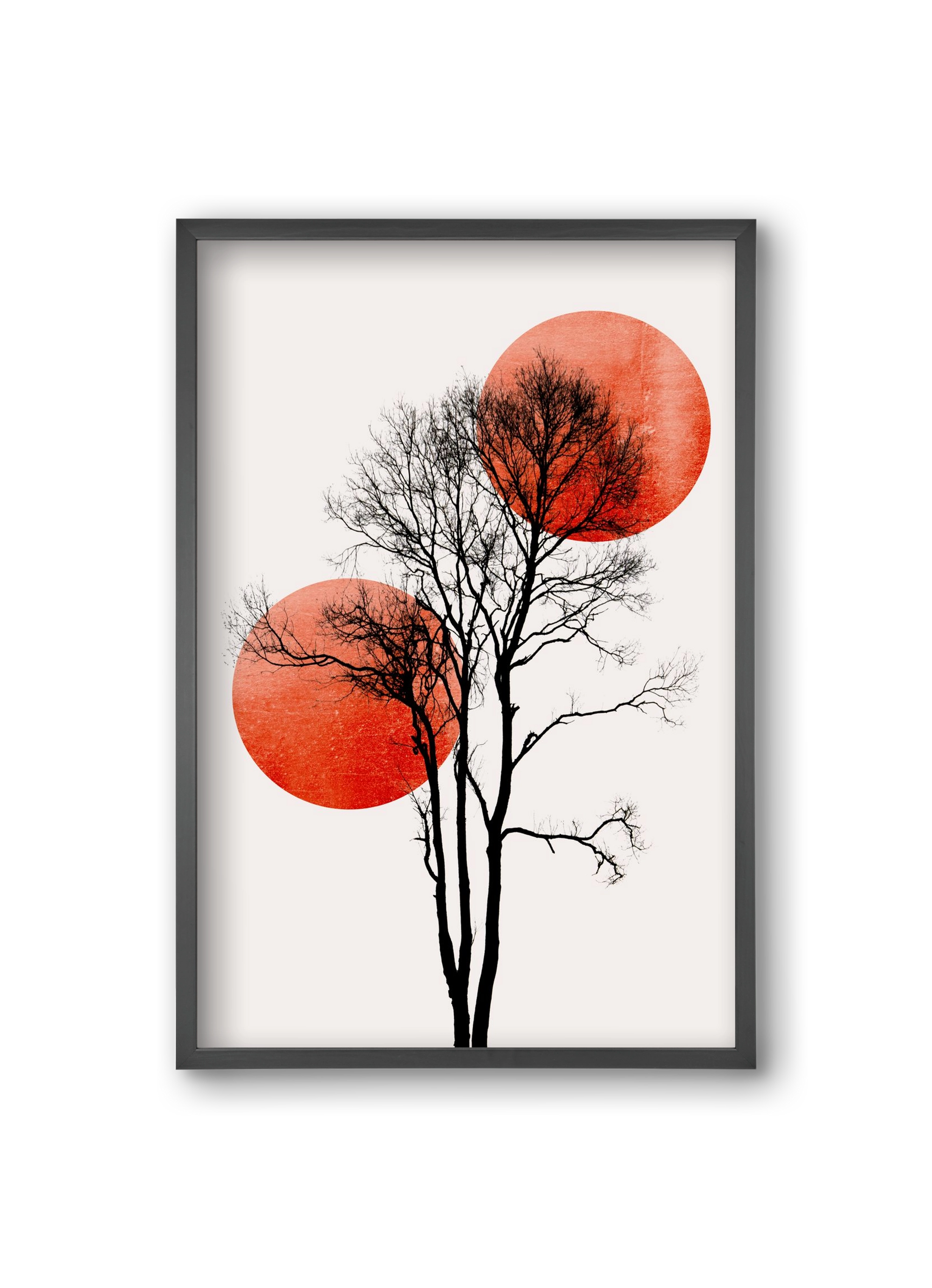 Sun and Moon hiding, 20x30 cm (20x30 cm), Fekete keret