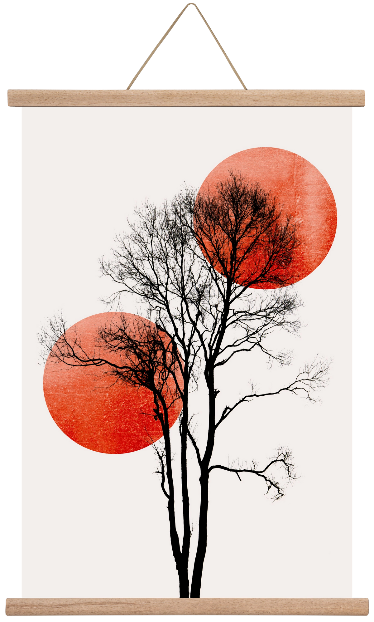Sun and Moon hiding, 40x60 cm (40x60 cm), Tölgy akasztó
