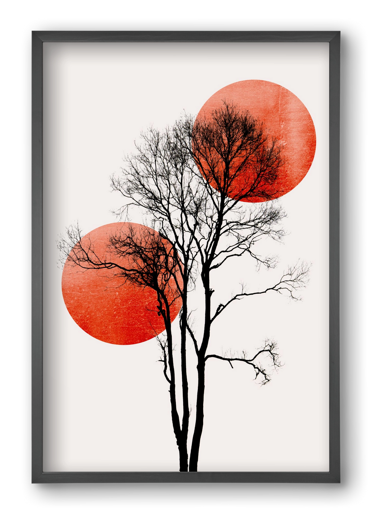 Sun and Moon hiding, 40x60 cm (40x60 cm), Fekete keret