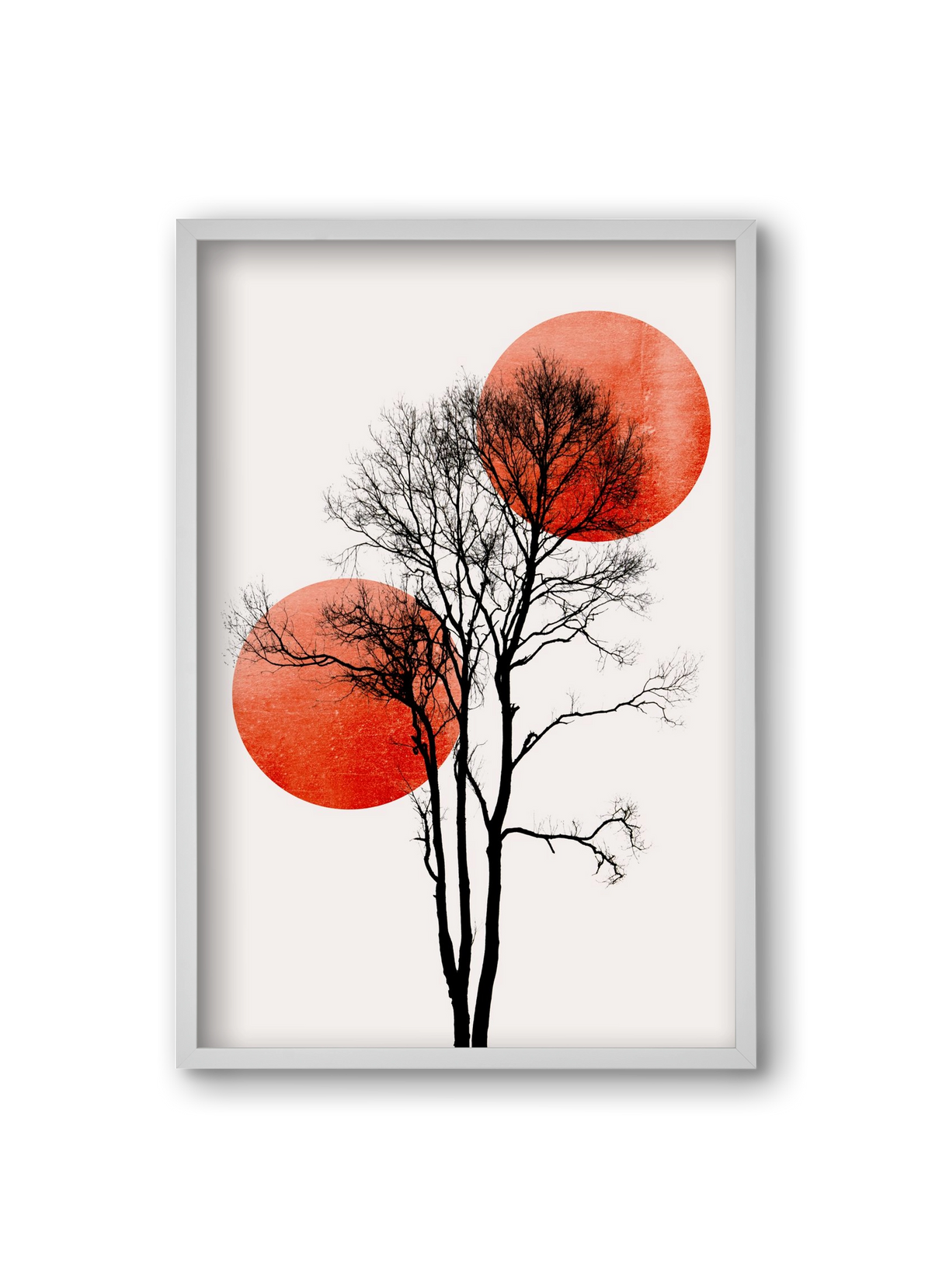 Sun and Moon hiding, 20x30 cm (20x30 cm), Fehér keret