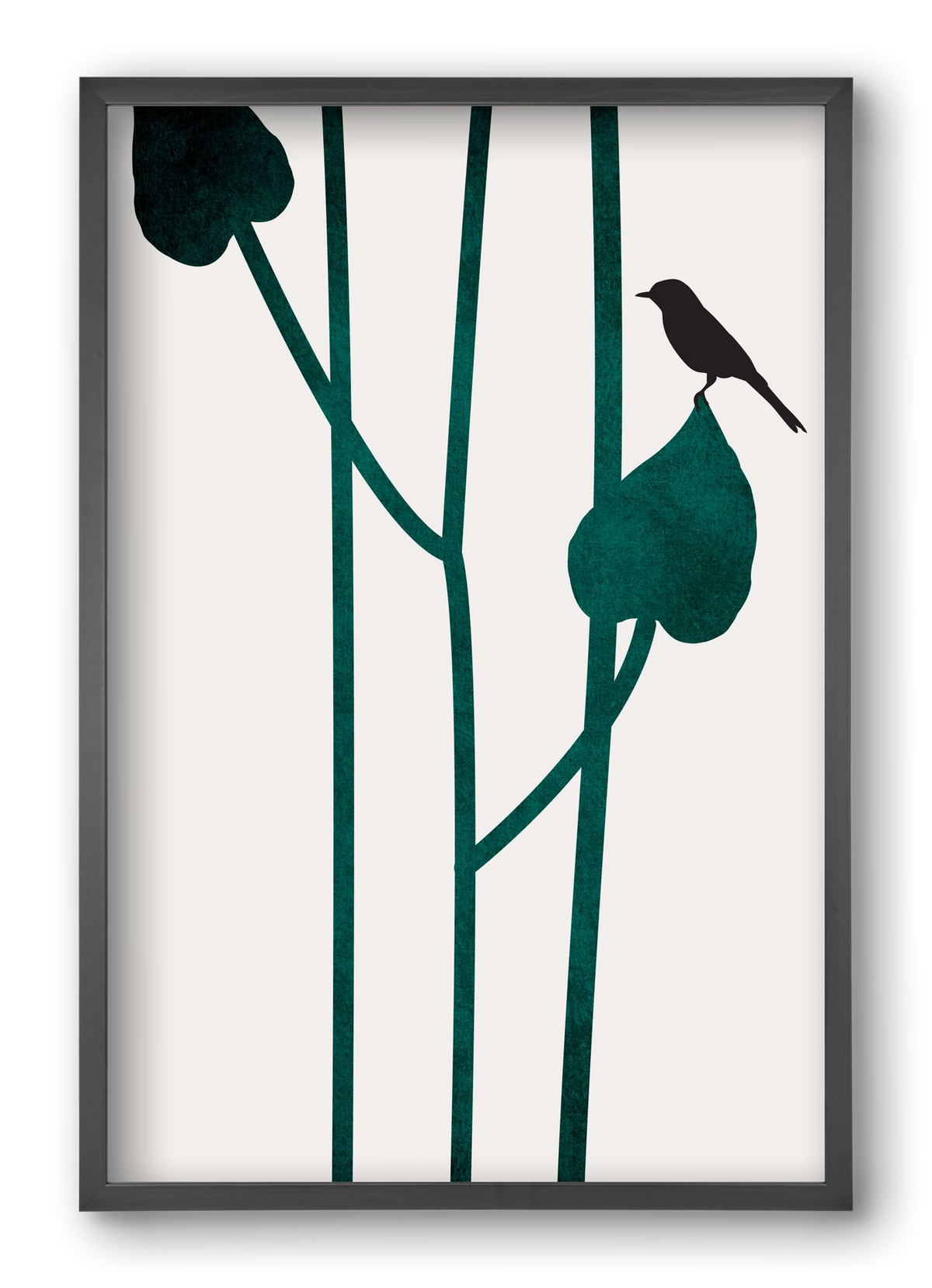 The bird, 40x60 cm (40x60 cm), Fekete keret