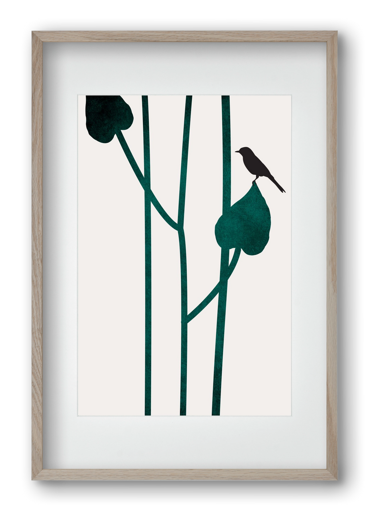 The bird, 40x60 cm (30x45 cm), Tölgy keret, paszpartuval