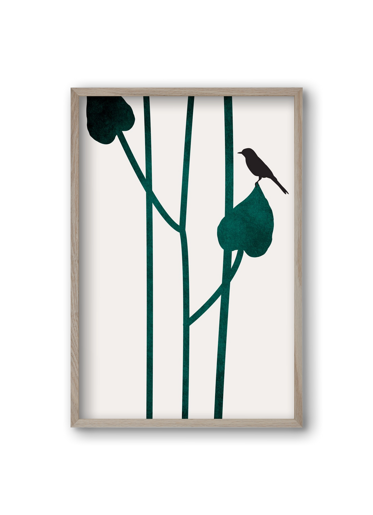 The bird, 20x30 cm (20x30 cm), Tölgy keret