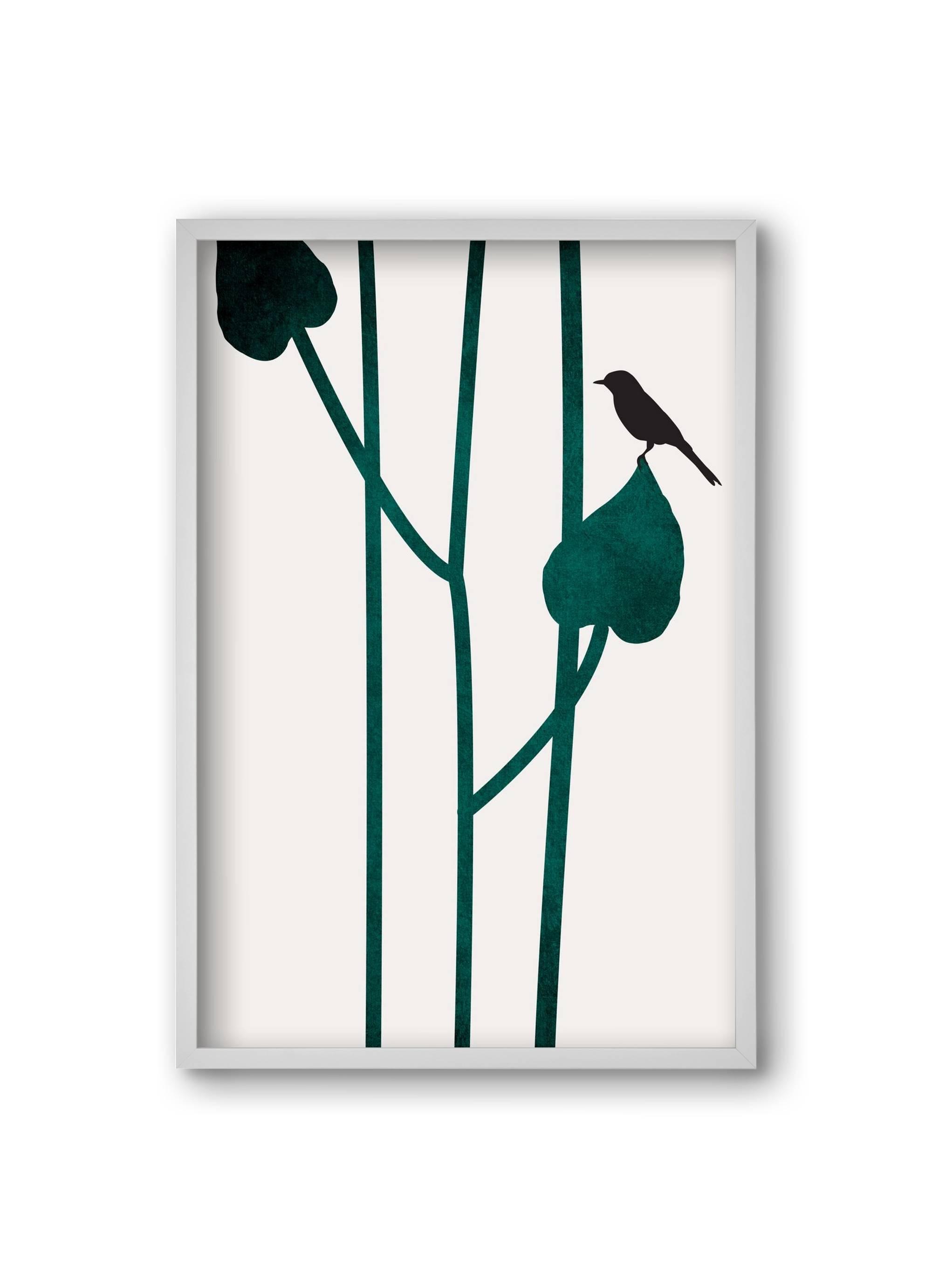 The bird, 20x30 cm (20x30 cm), Fehér keret