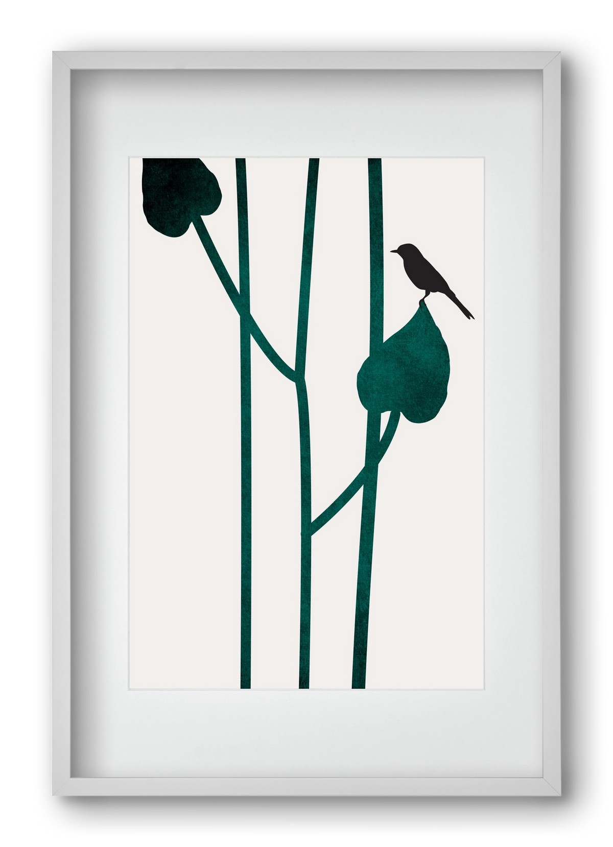 The bird, 40x60 cm (30x45 cm), Fehér keret, paszpartuval