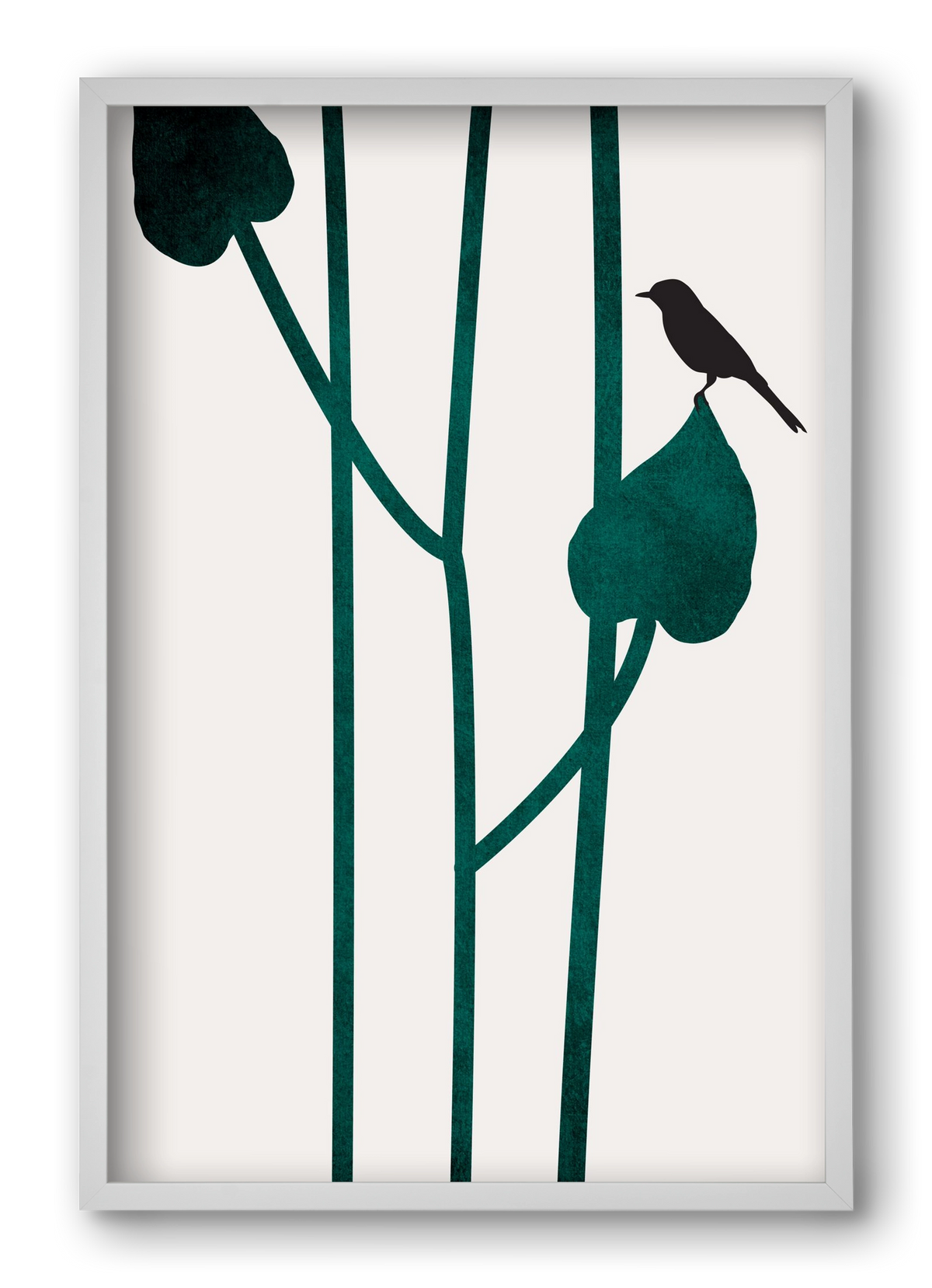 The bird, 40x60 cm (40x60 cm), Fehér keret