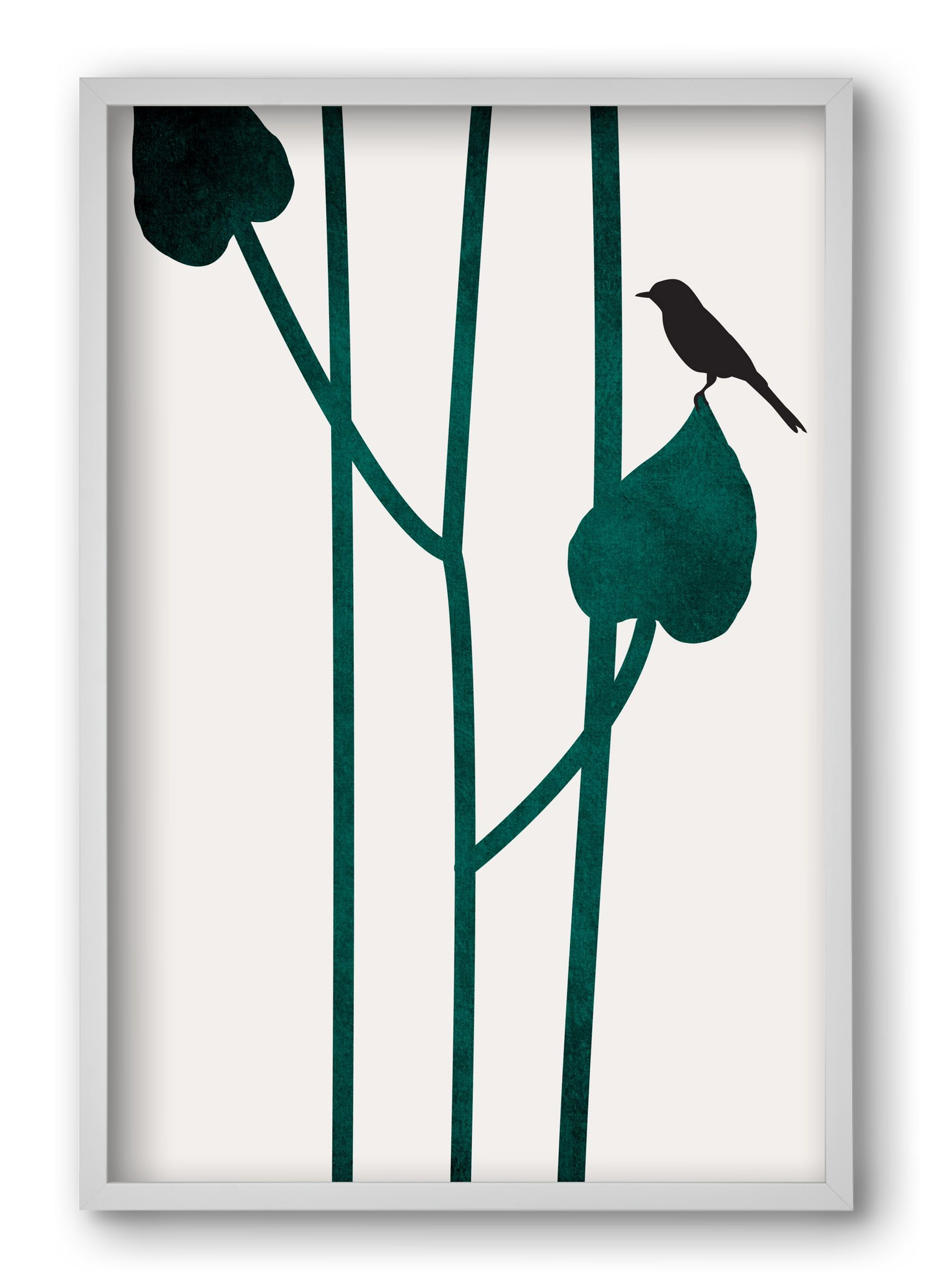 The bird, 40x60 cm (40x60 cm), Fehér keret