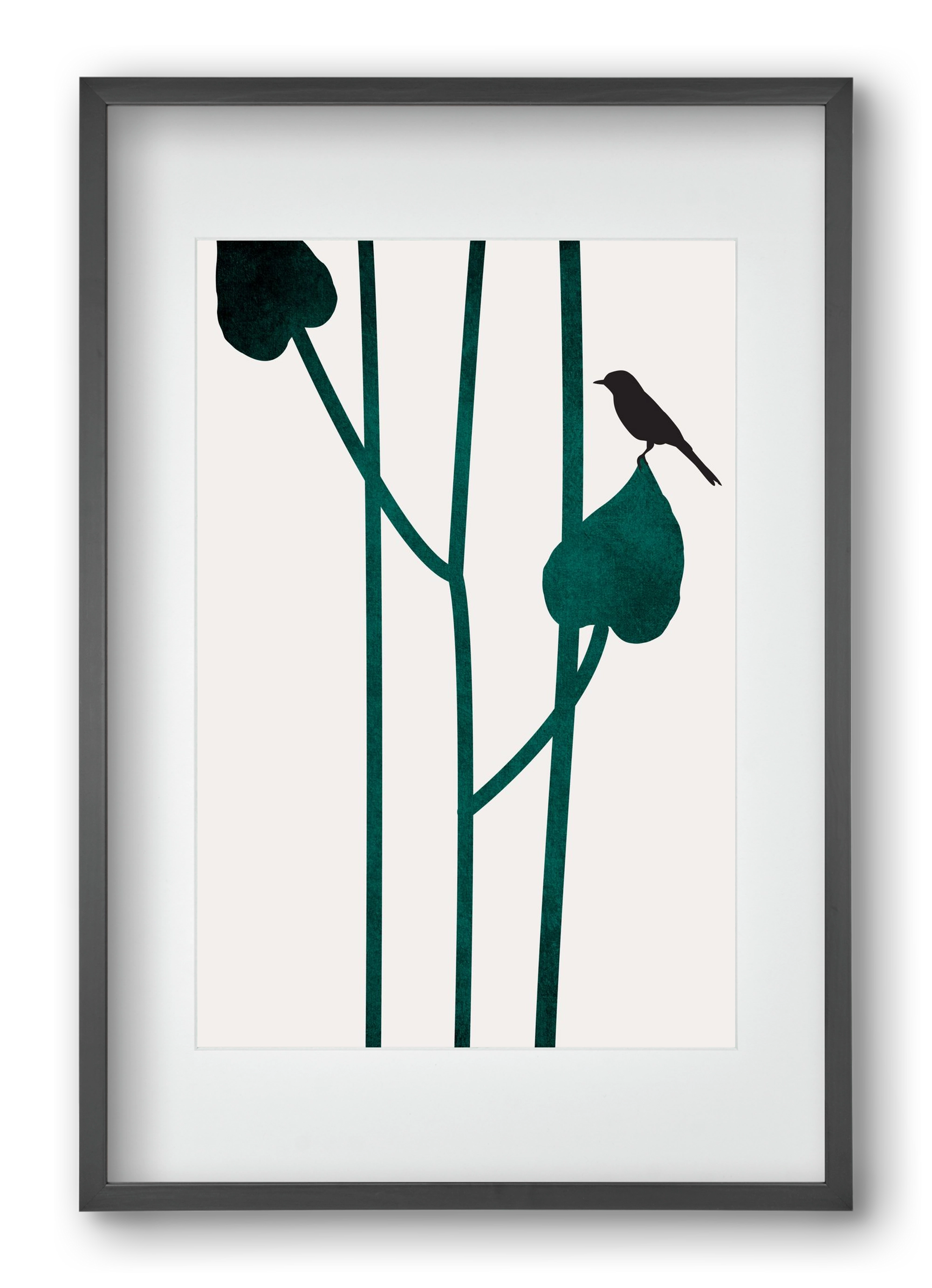 The bird, 40x60 cm (30x45 cm), Fekete keret, paszpartuval