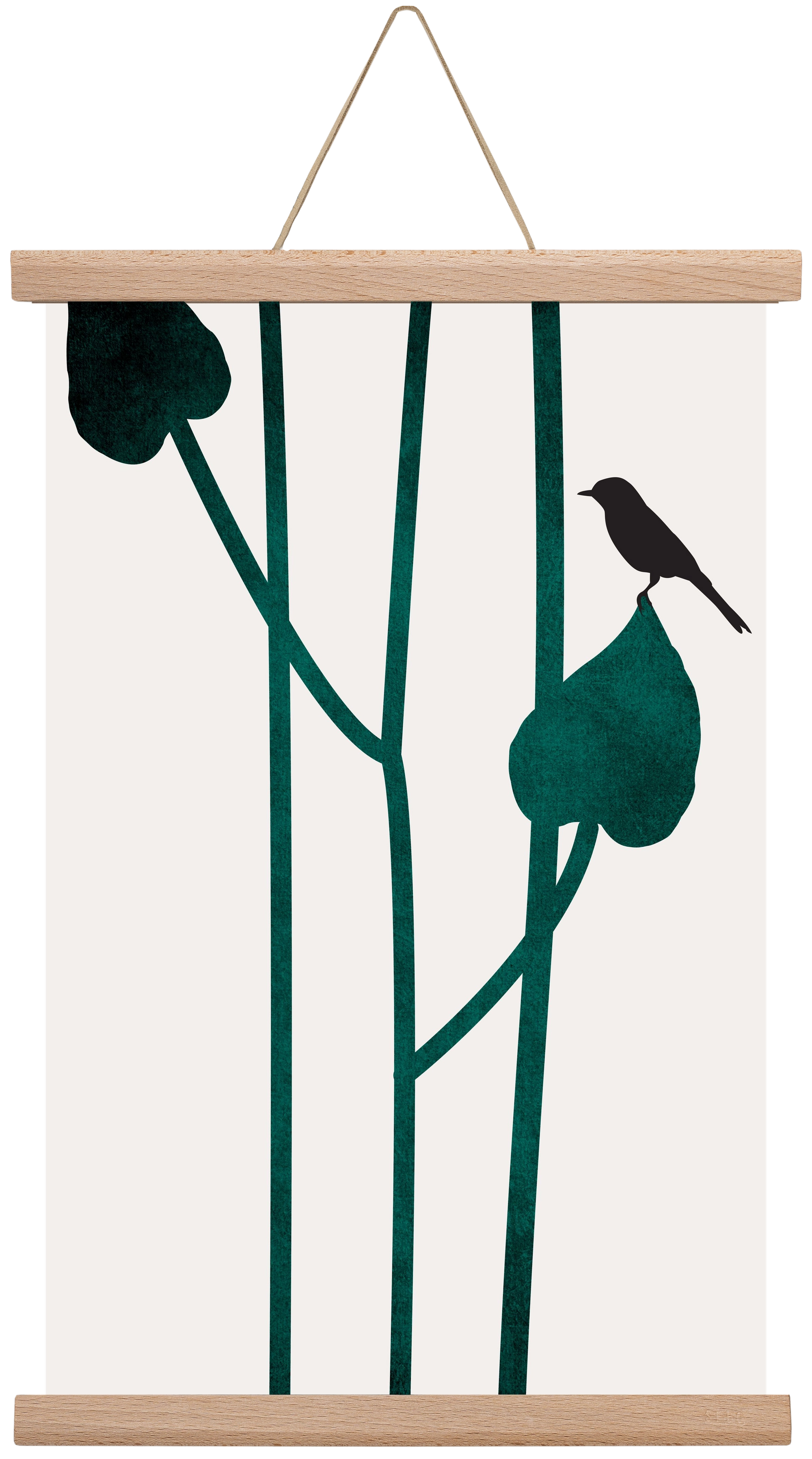 The bird, 30x45 cm (30x45 cm), Tölgy akasztó