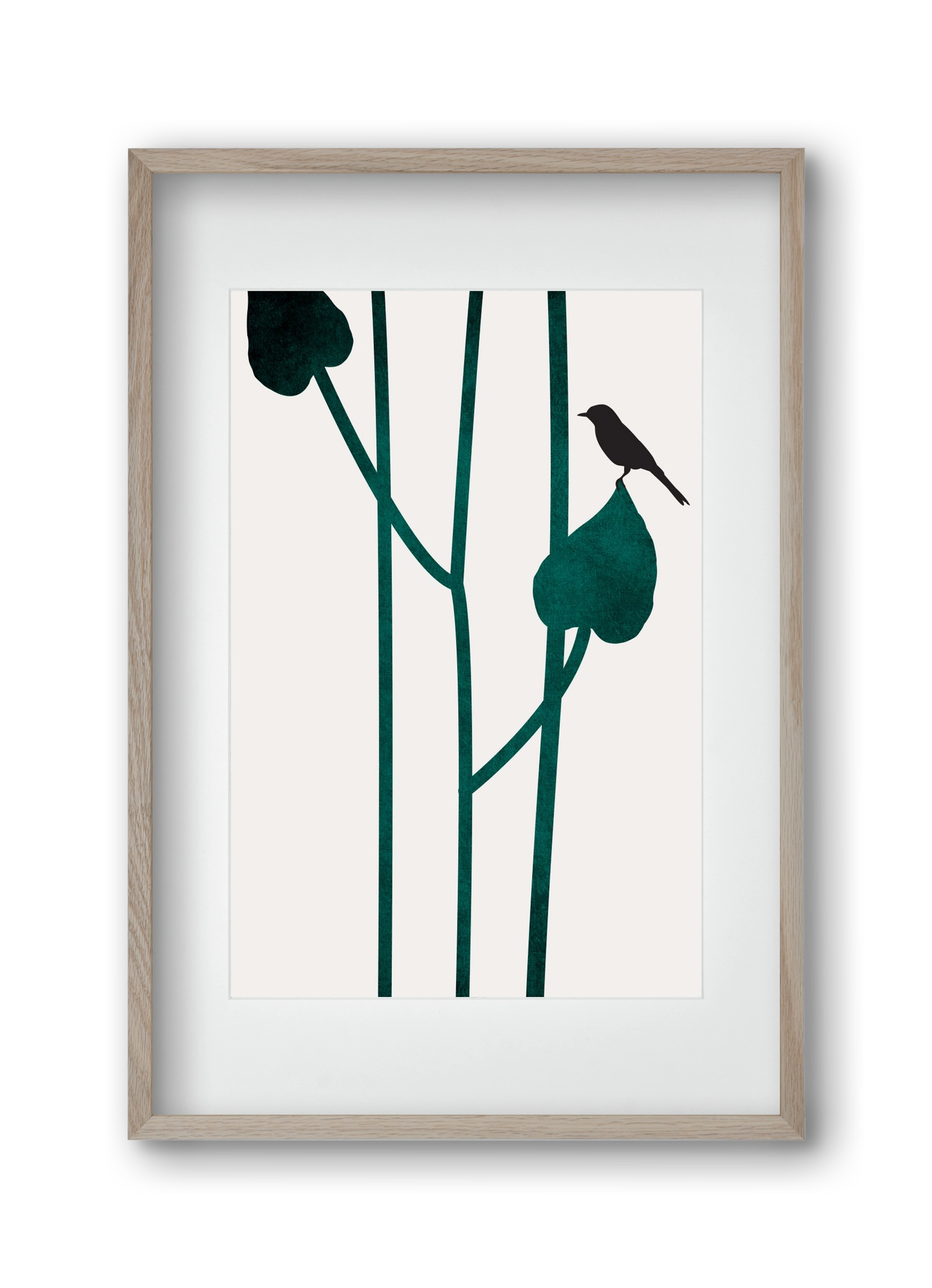 The bird, 30x45 cm (20x30 cm), Tölgy keret, paszpartuval