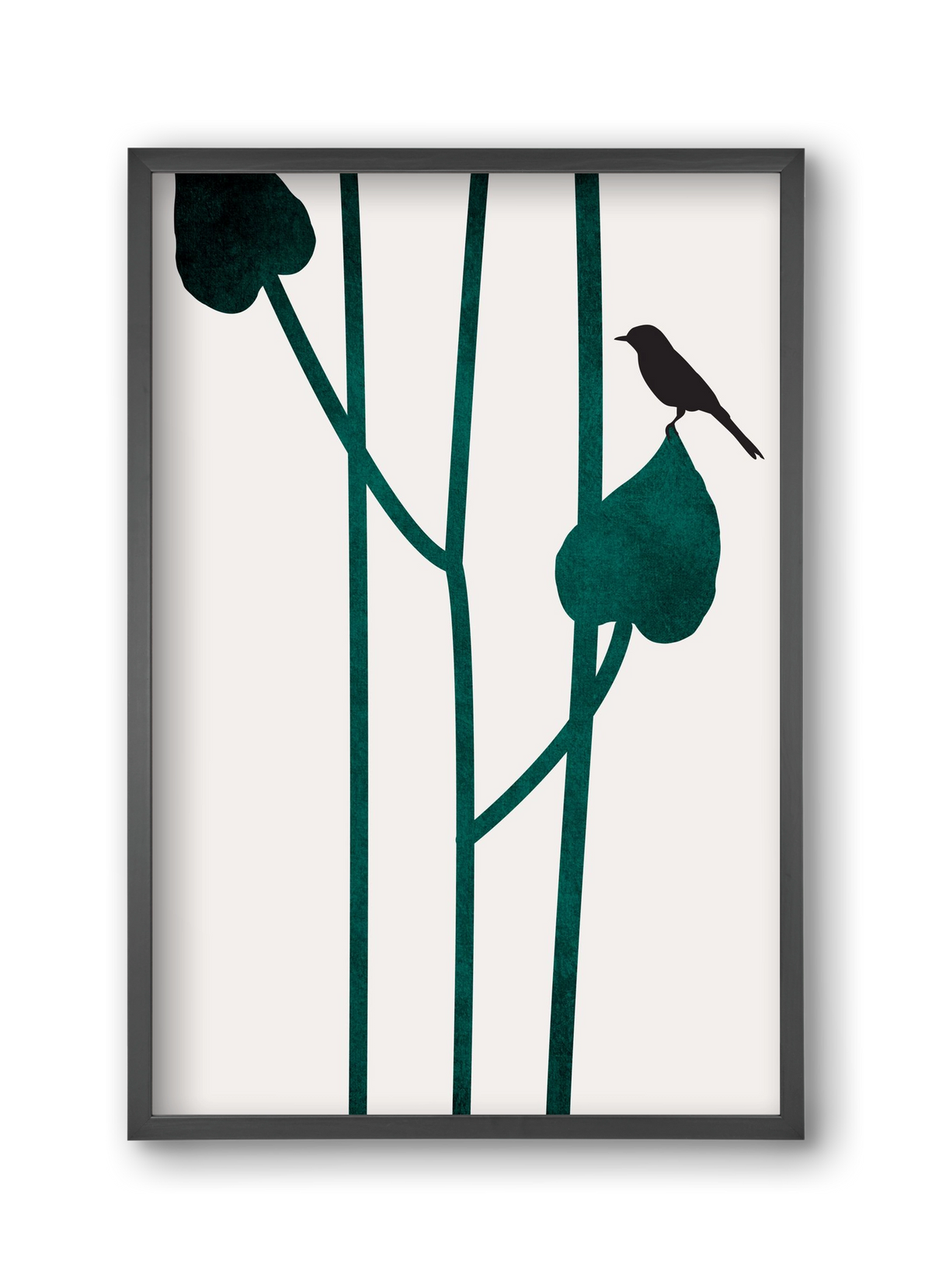 The bird, 30x45 cm (30x45 cm), Fekete keret