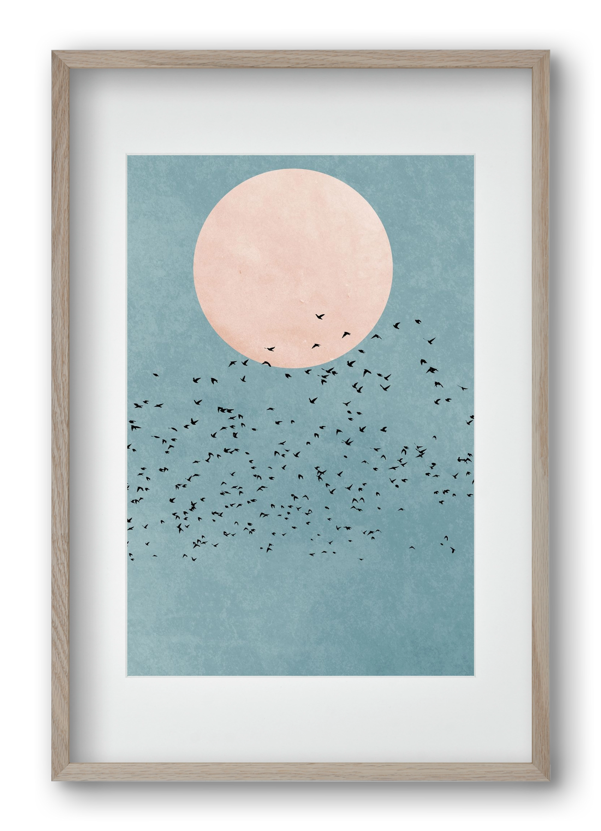 Fly away, 40x60 cm (30x45 cm), Tölgy keret, paszpartuval