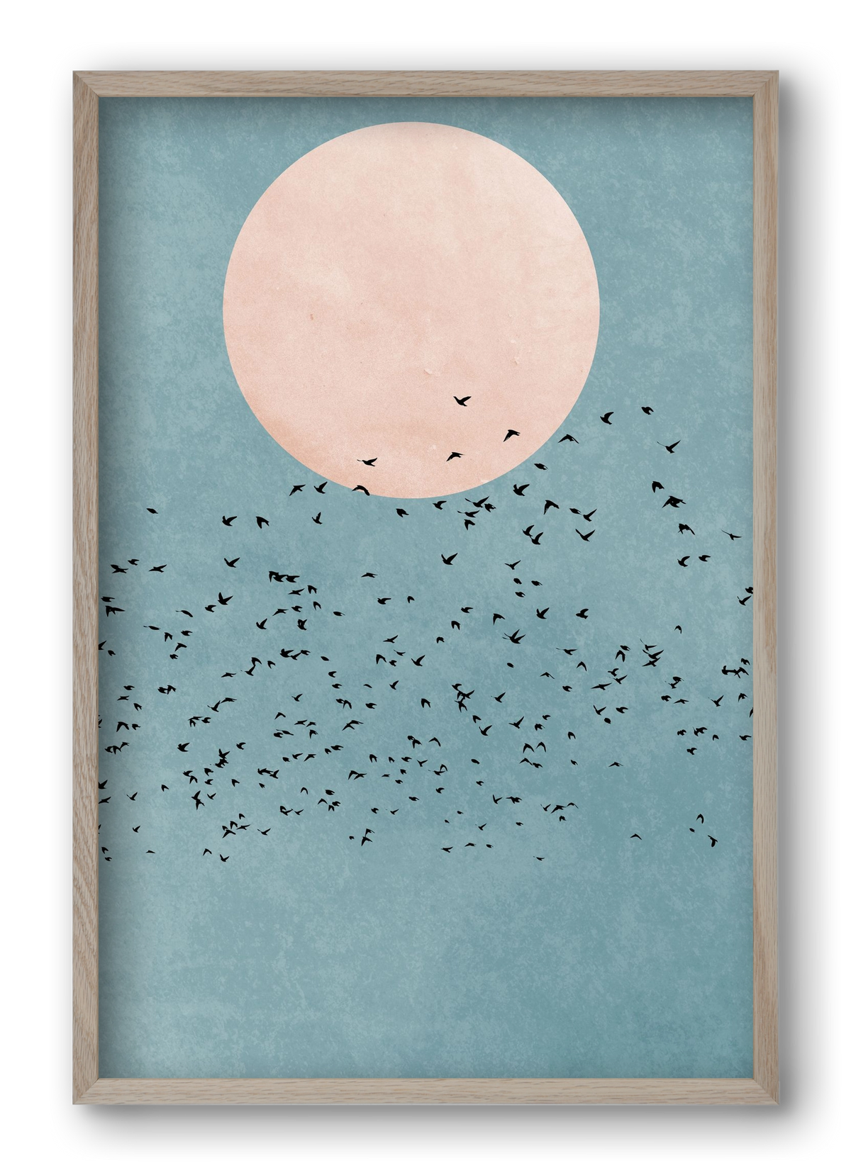 Fly away, 40x60 cm (40x60 cm), Tölgy keret