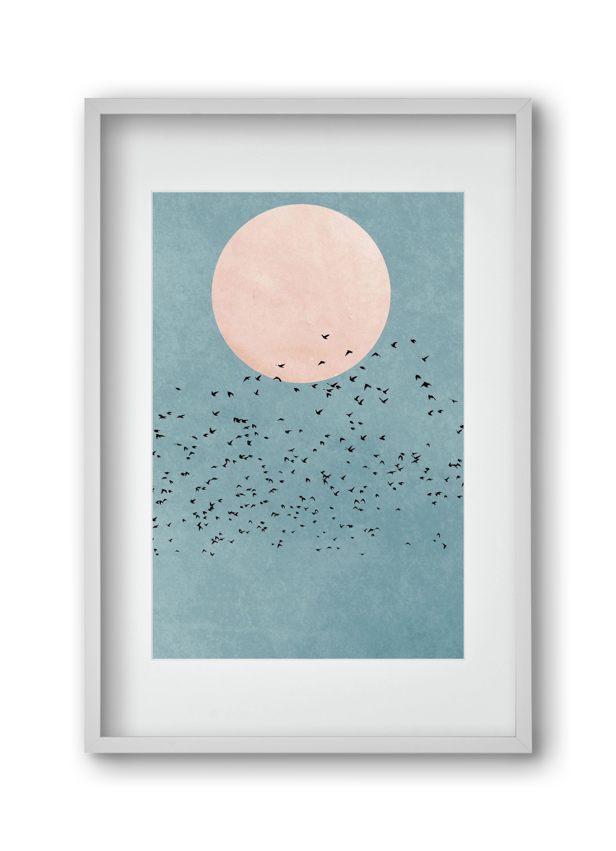 Fly away, 30x45 cm (20x30 cm), Fehér keret, paszpartuval