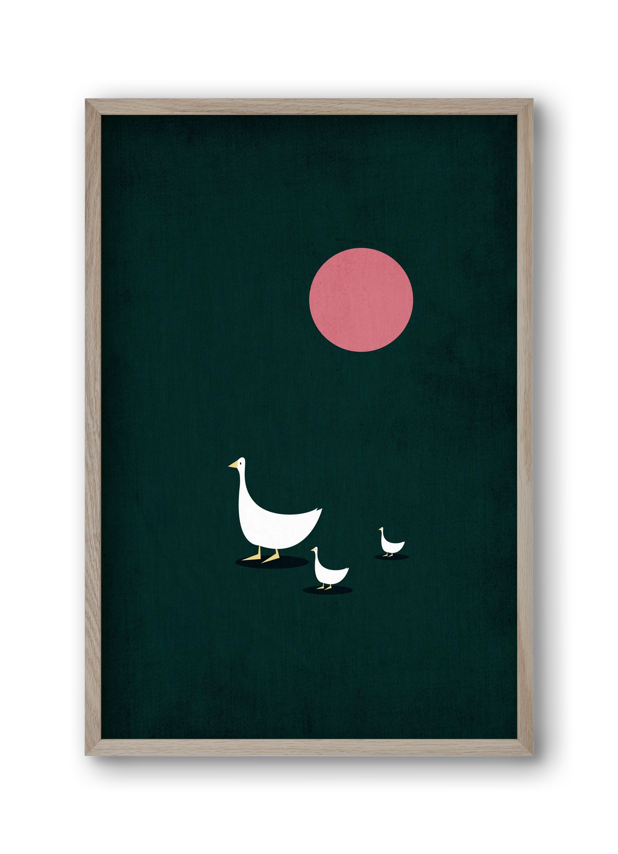 Sunny side of life, 30x45 cm (30x45 cm), Tölgy keret