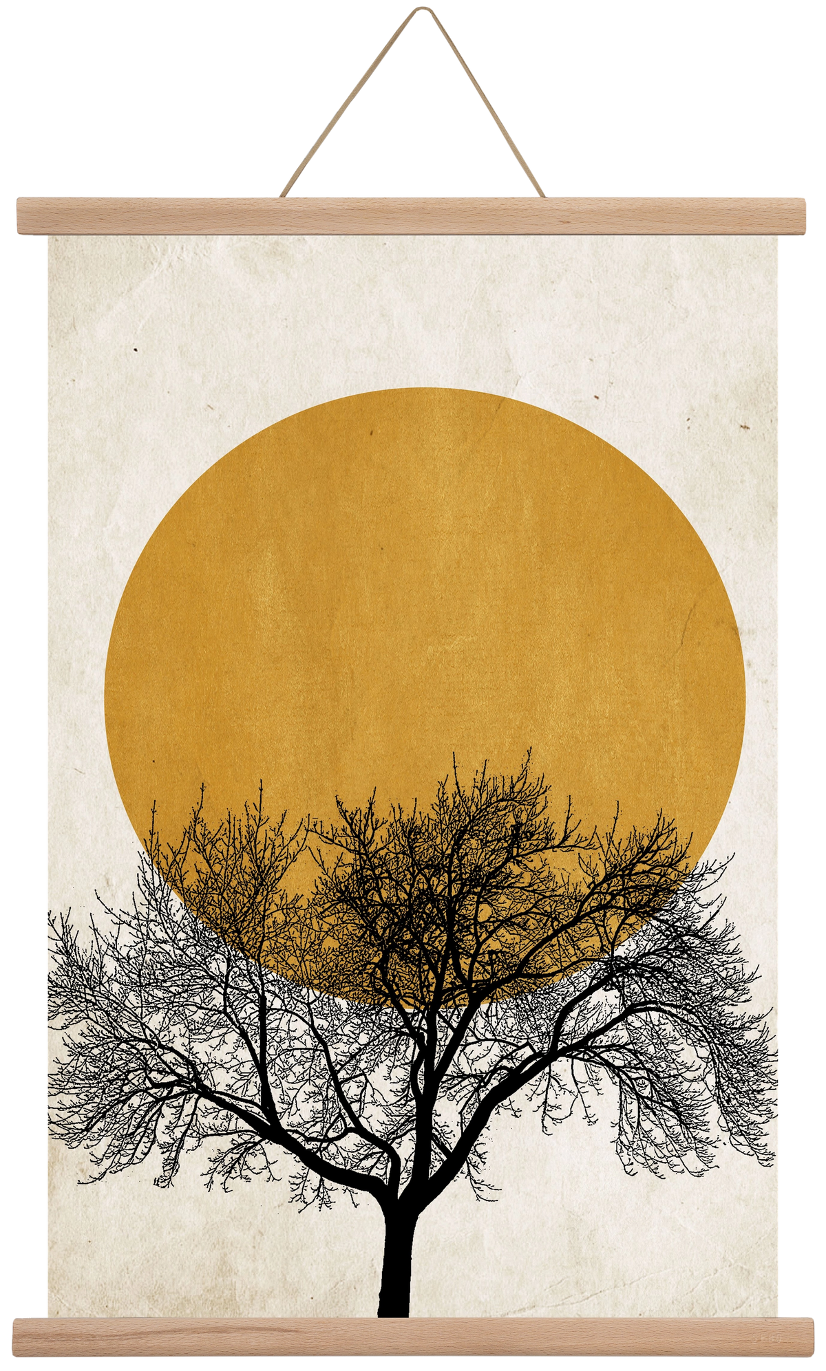 Wintermorgen, 40x60 cm (40x60 cm), Tölgy akasztó