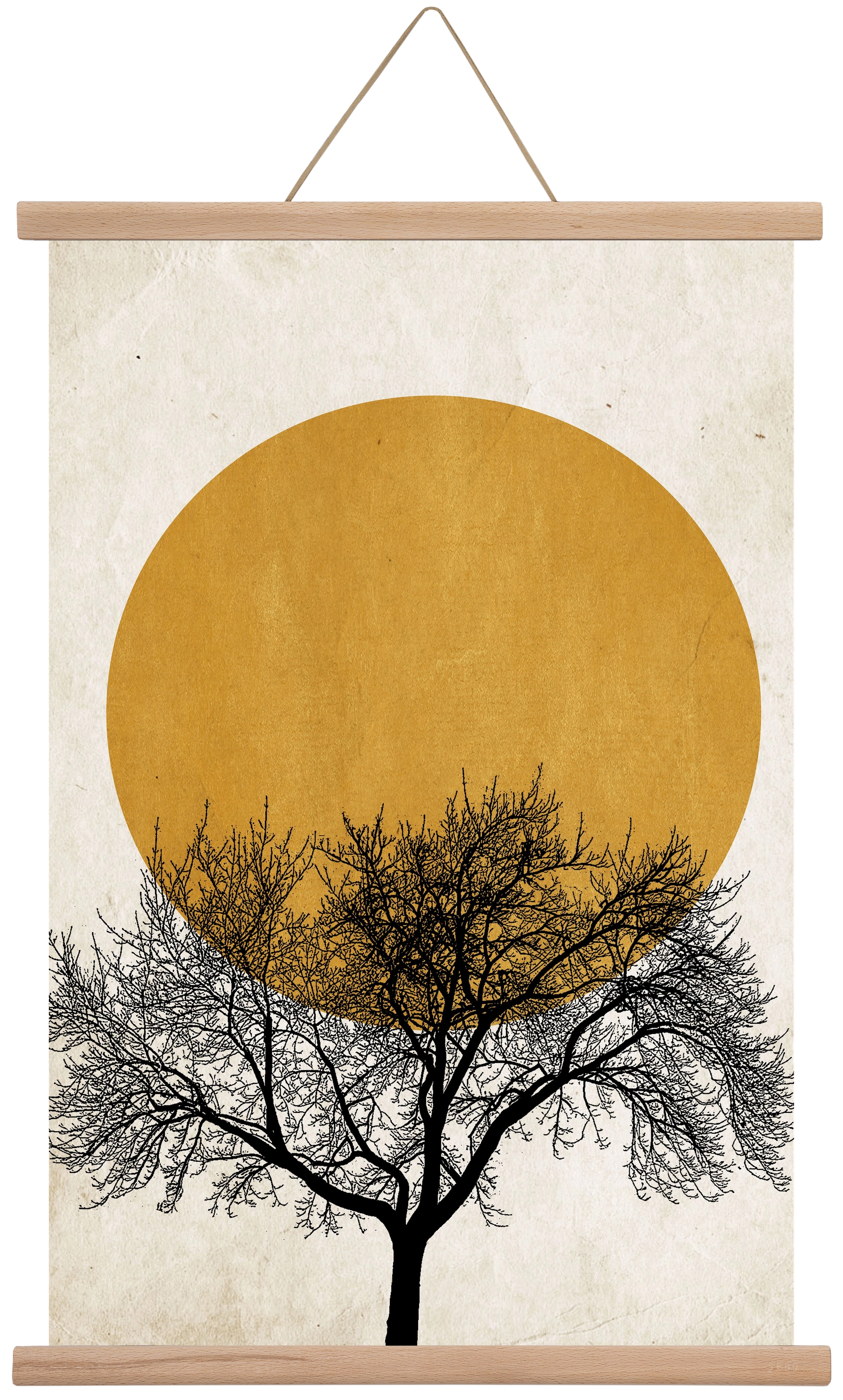 Wintermorgen, 40x60 cm (40x60 cm), Tölgy akasztó