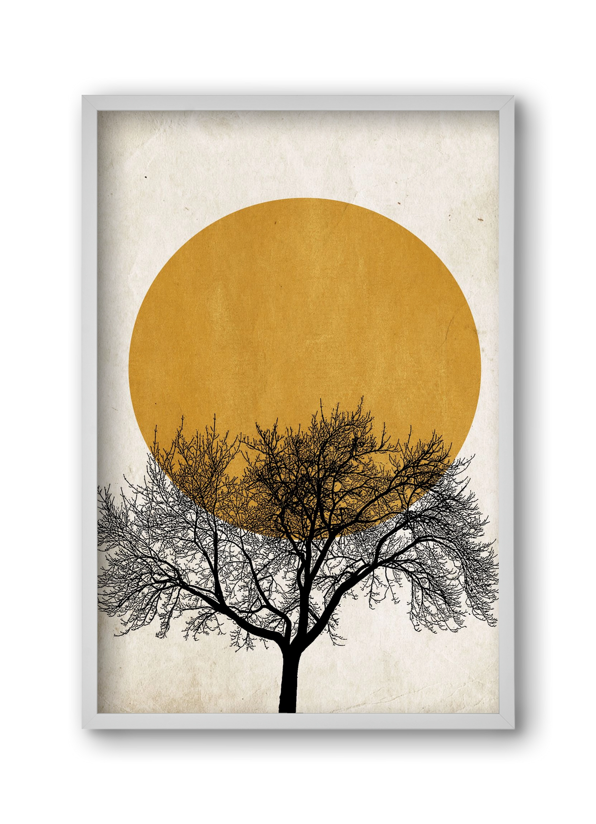 Wintermorgen, 30x45 cm (30x45 cm), Fehér keret