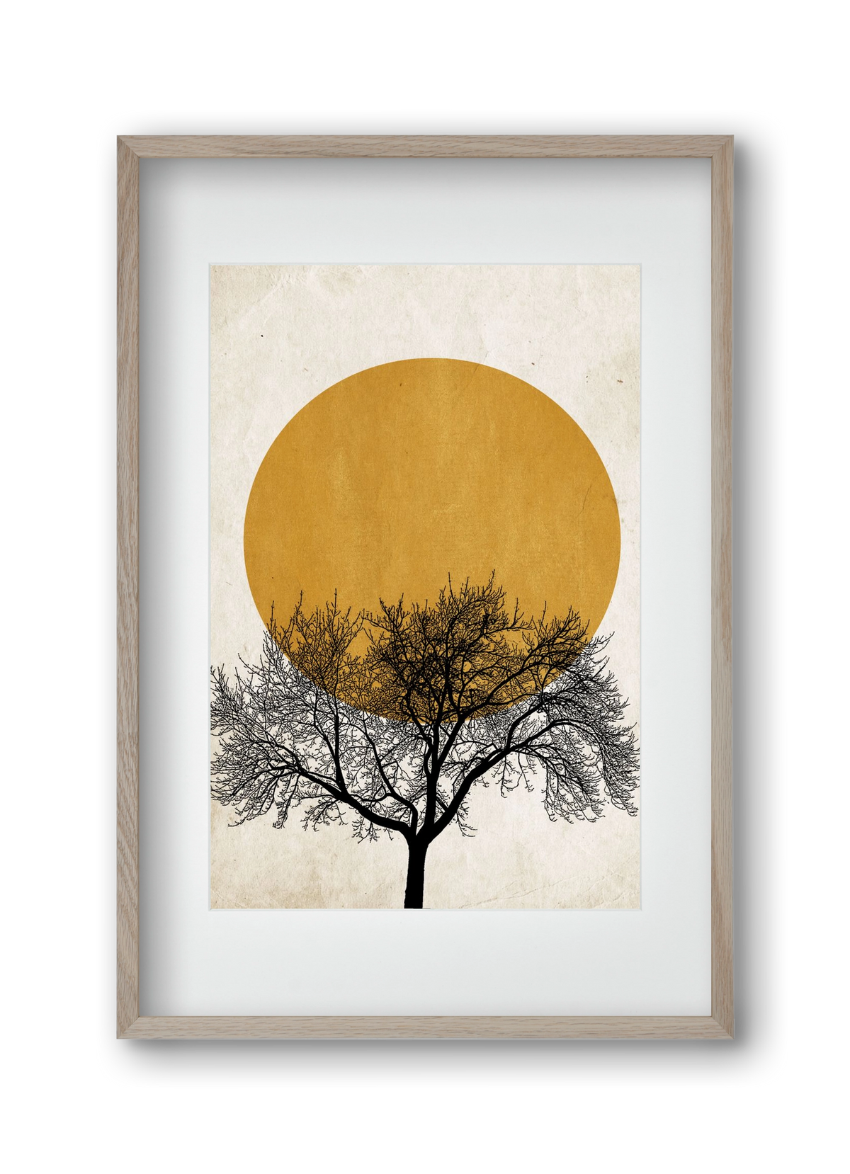 Wintermorgen, 30x45 cm (20x30 cm), Tölgy keret, paszpartuval