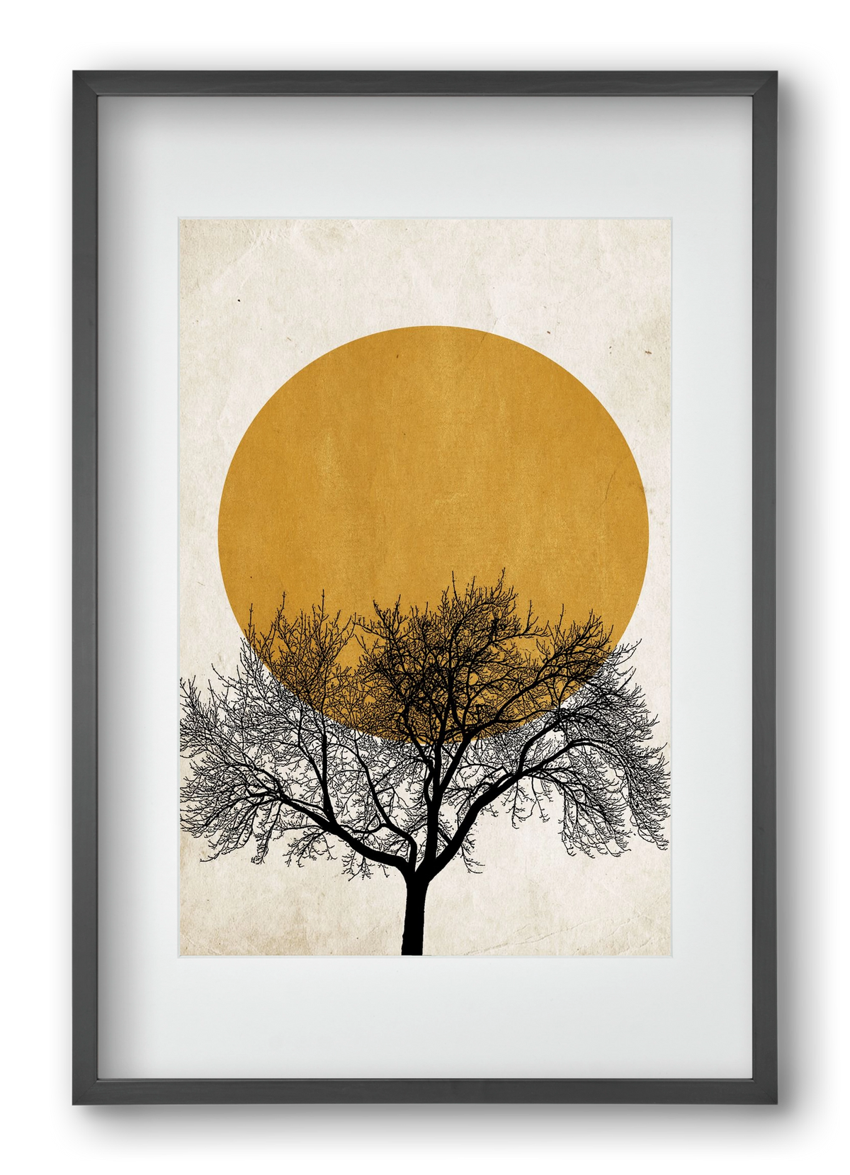 Wintermorgen, 40x60 cm (30x45 cm), Fekete keret, paszpartuval