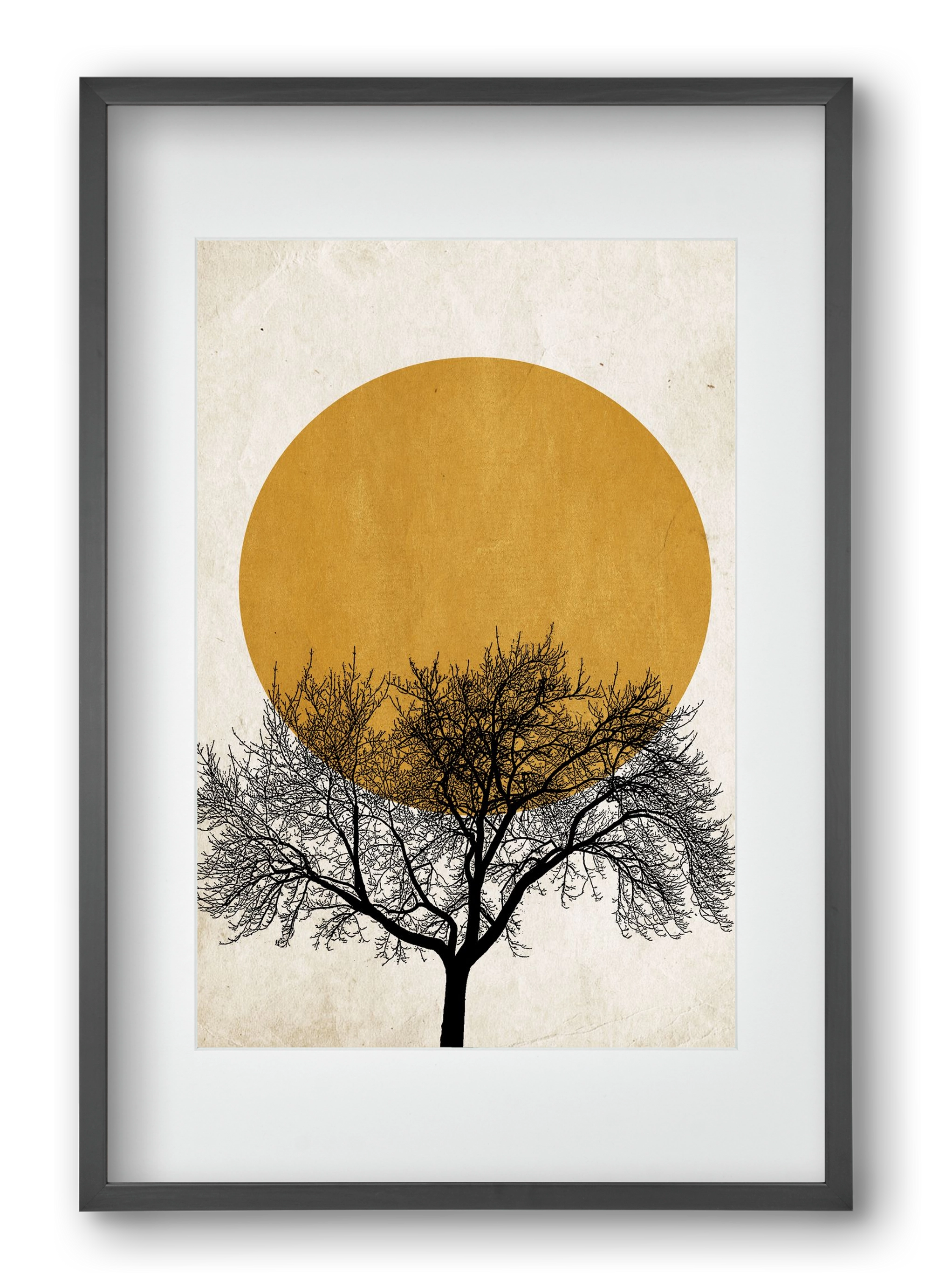 Wintermorgen, 40x60 cm (30x45 cm), Fekete keret, paszpartuval