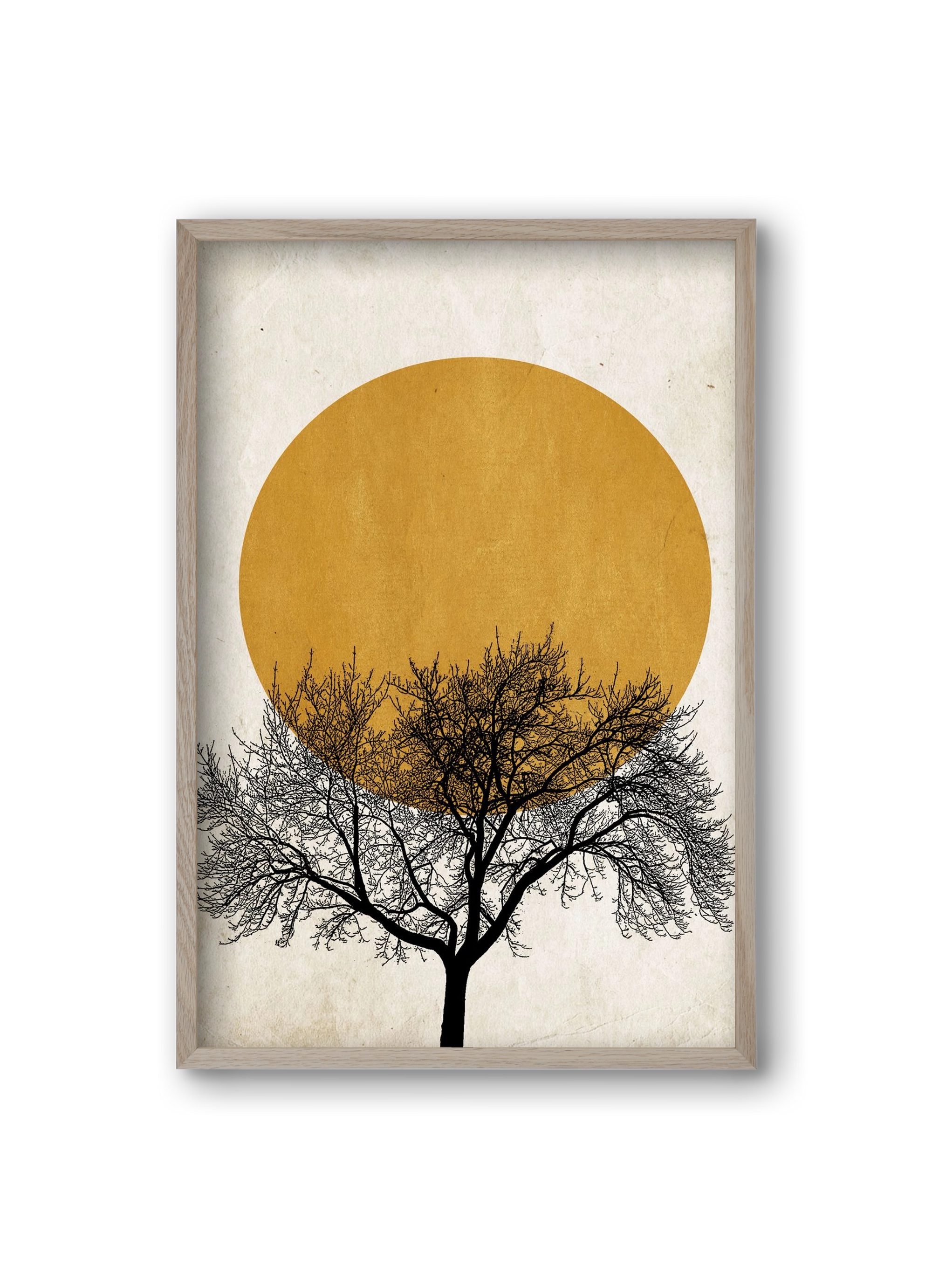 Wintermorgen, 20x30 cm (20x30 cm), Tölgy keret