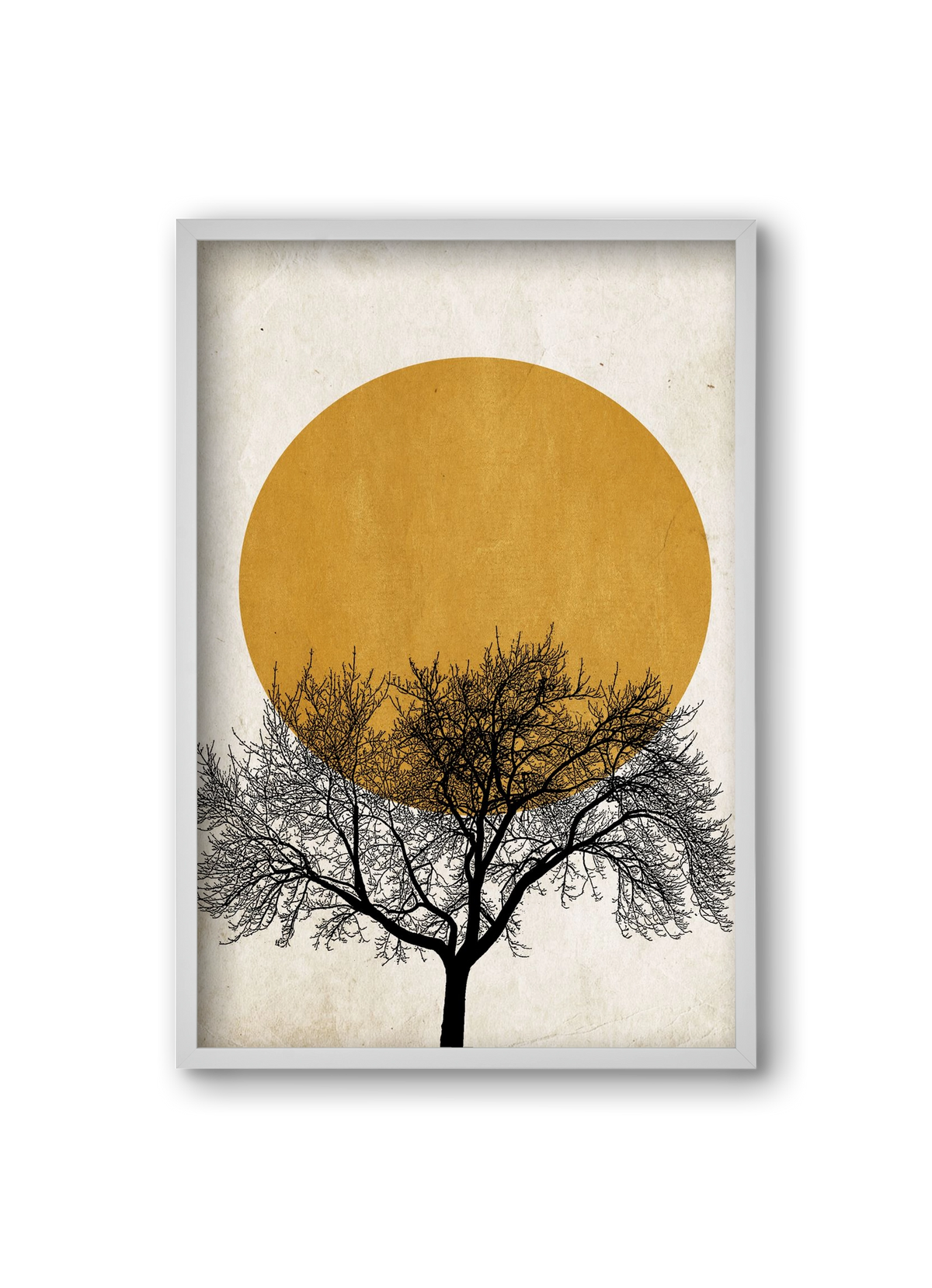 Wintermorgen, 20x30 cm (20x30 cm), Fehér keret