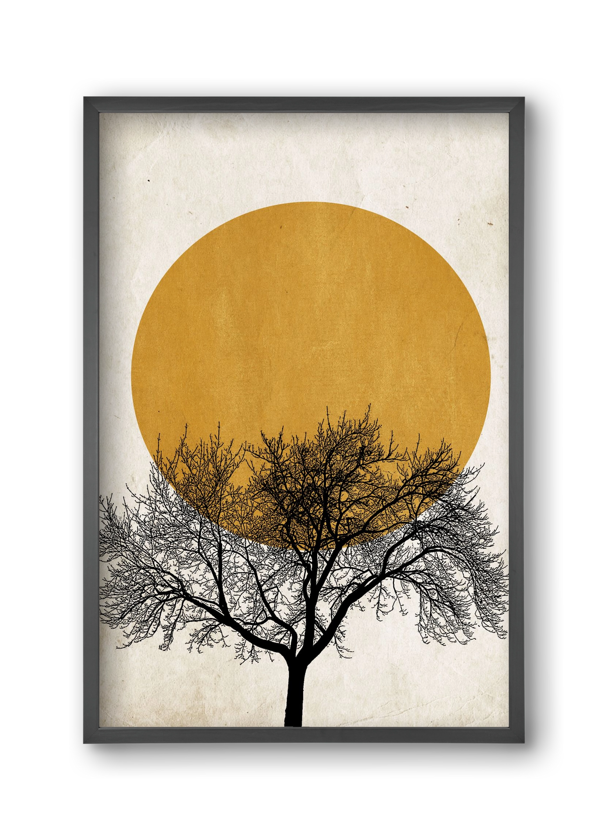 Wintermorgen, 30x45 cm (30x45 cm), Fekete keret