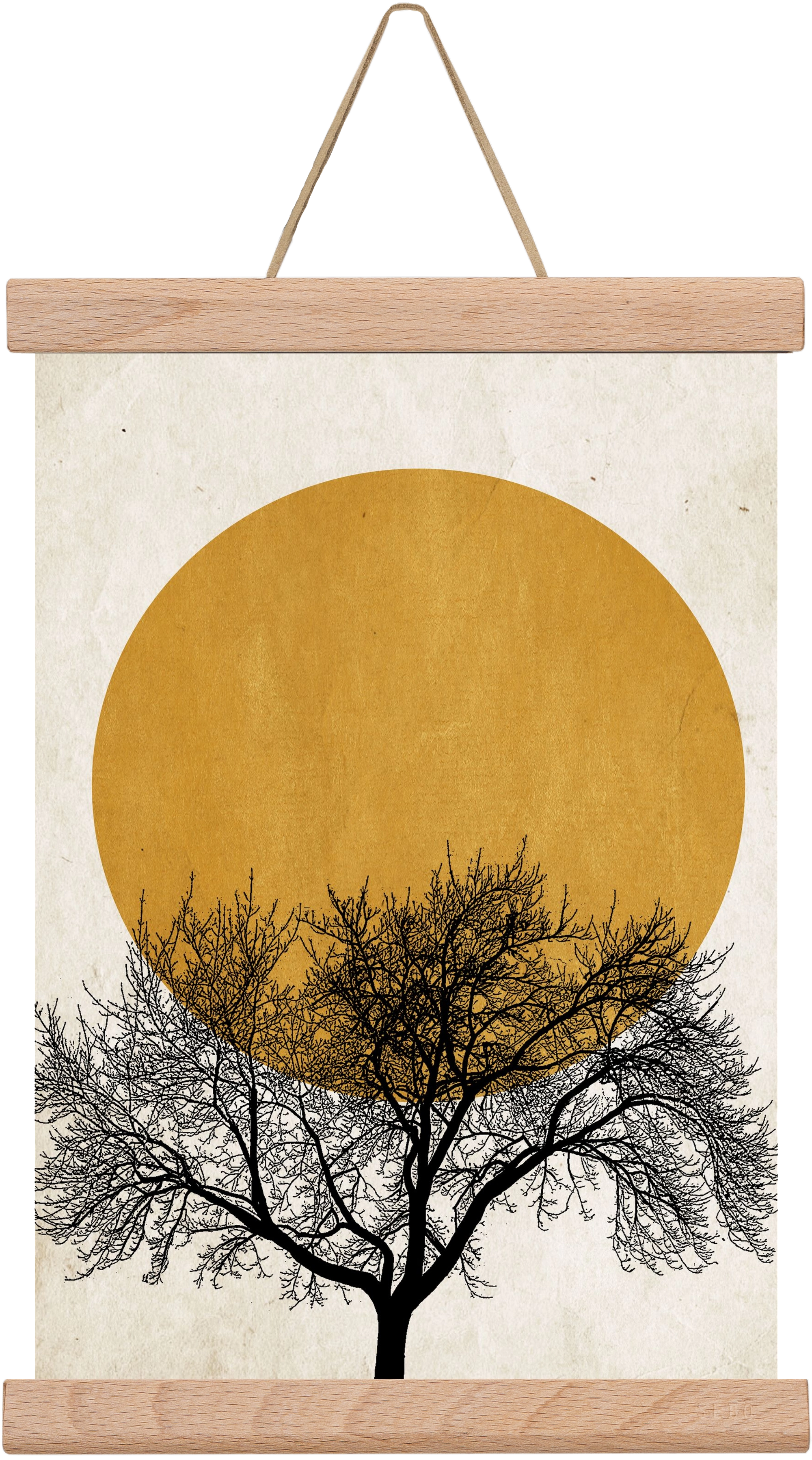 Wintermorgen, 20x30 cm (20x30 cm), Tölgy akasztó