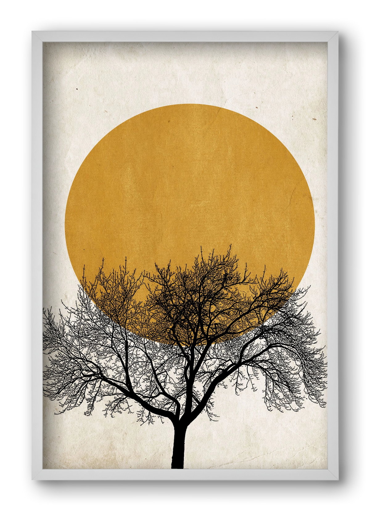 Wintermorgen, 40x60 cm (40x60 cm), Fehér keret