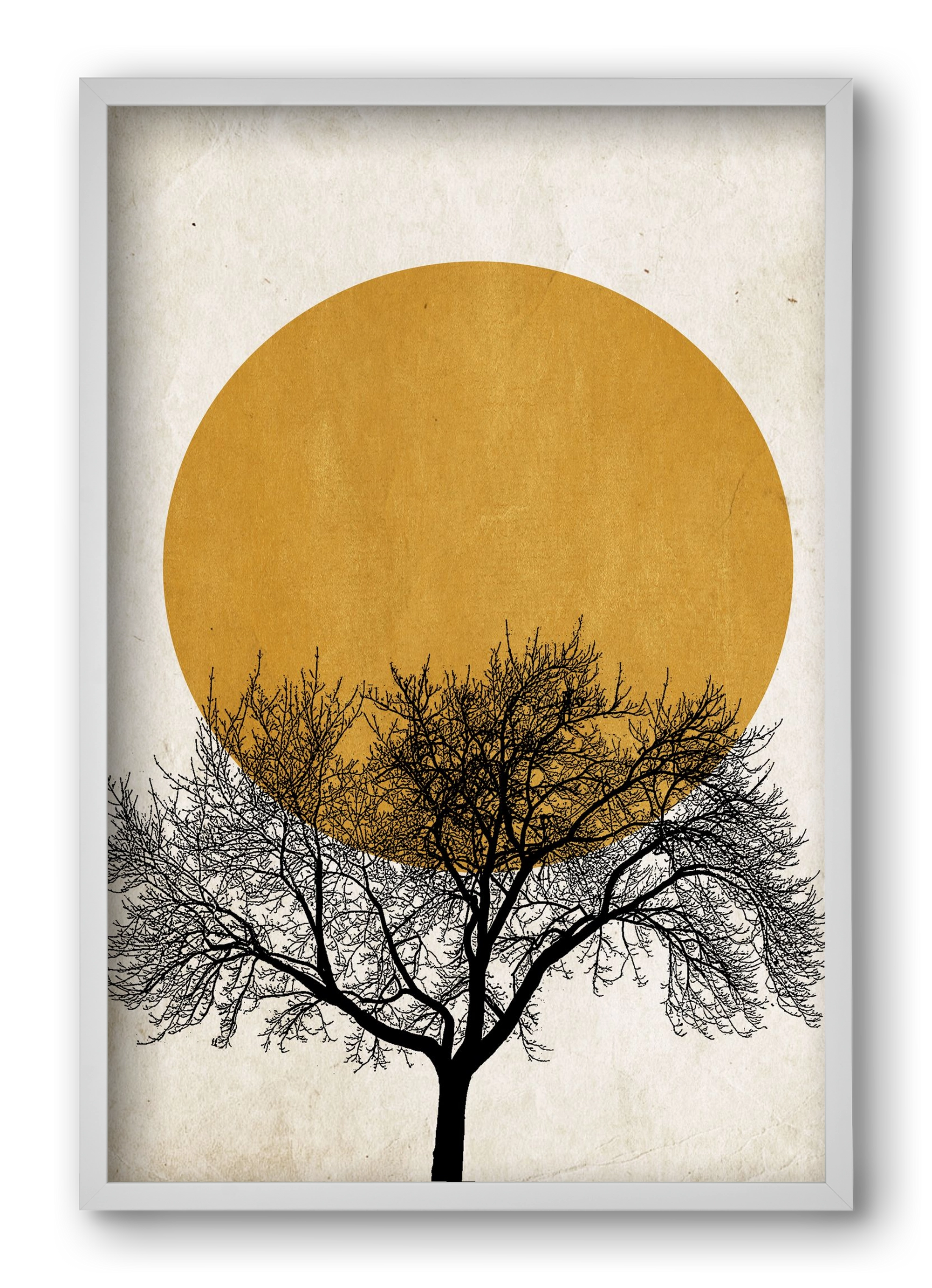 Wintermorgen, 40x60 cm (40x60 cm), Fehér keret