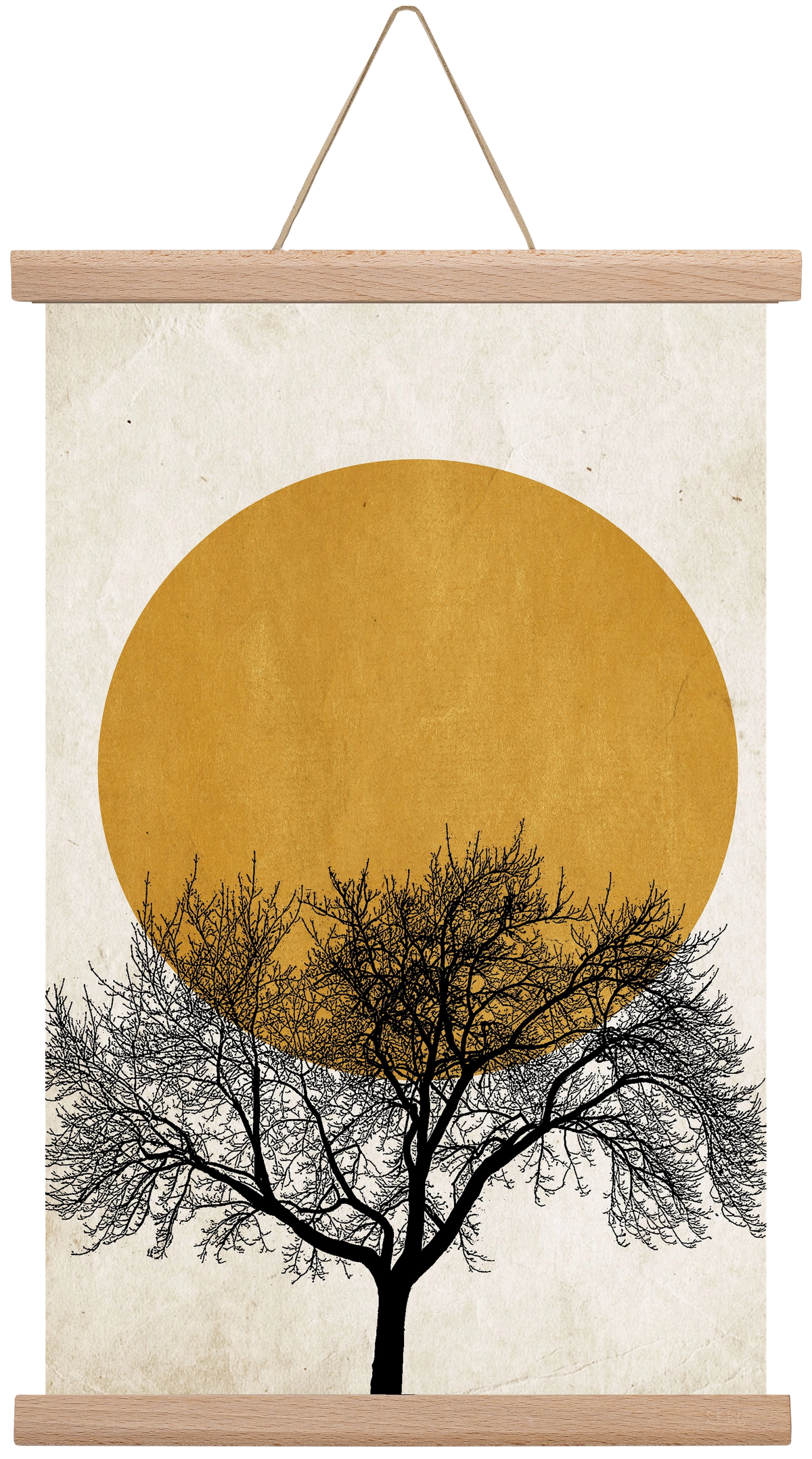 Wintermorgen, 30x45 cm (30x45 cm), Tölgy akasztó