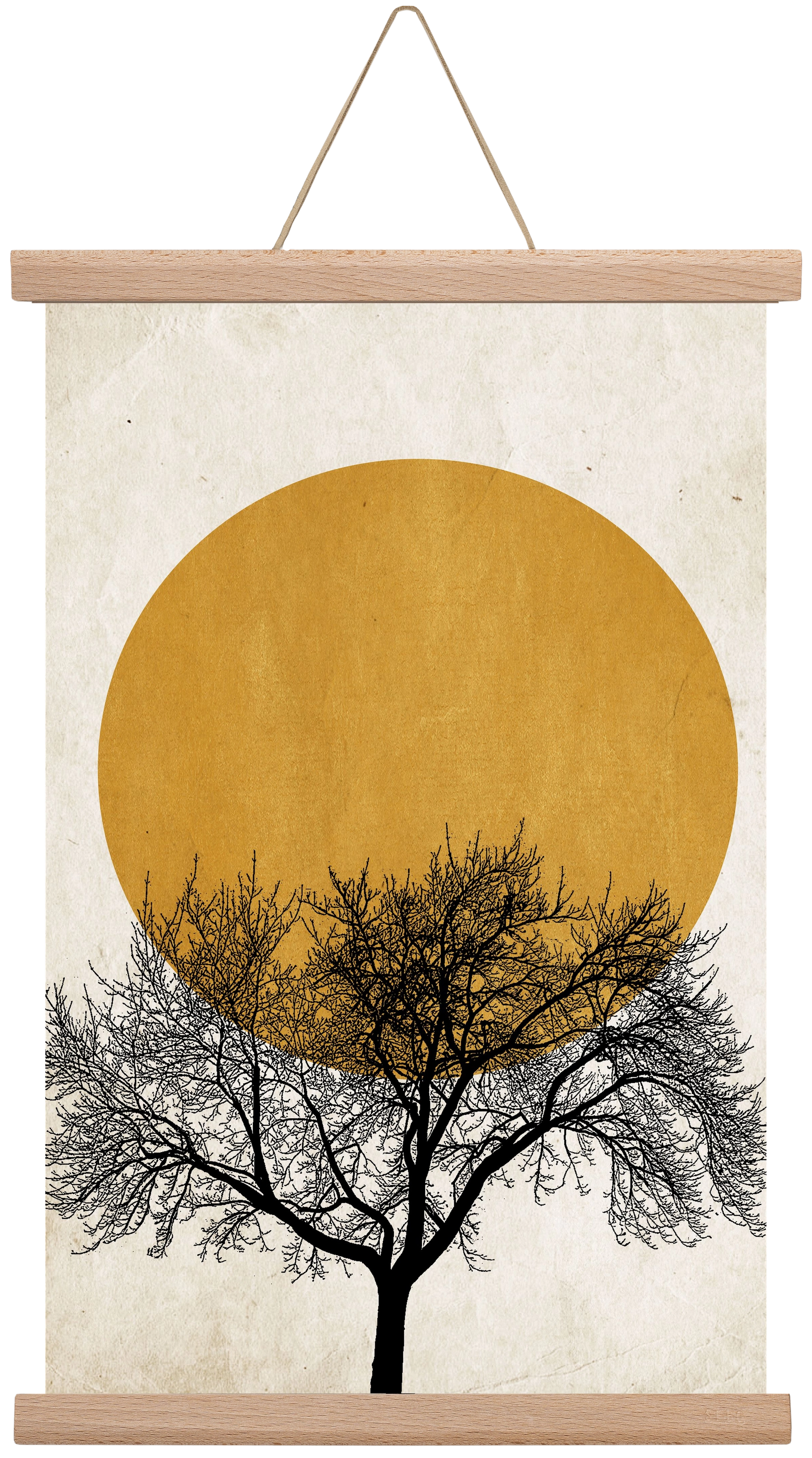 Wintermorgen, 30x45 cm (30x45 cm), Tölgy akasztó