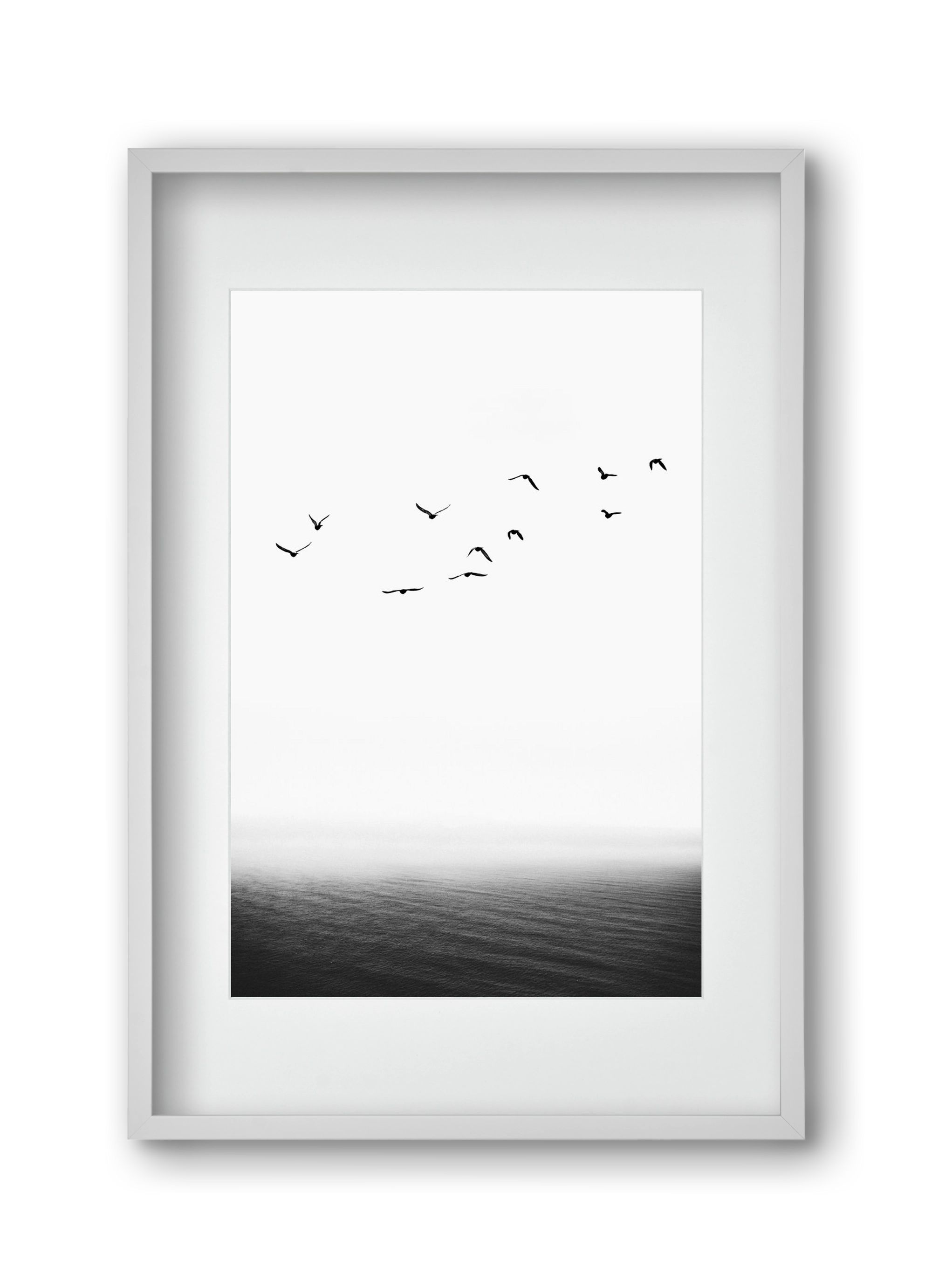 The seaside, 30x45 cm (20x30 cm), Fehér keret, paszpartuval