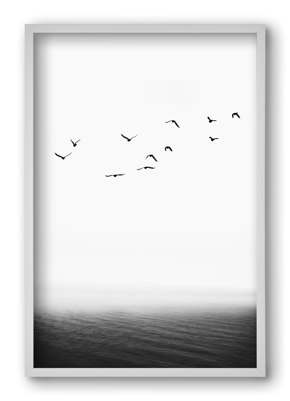 The seaside, 40x60 cm (40x60 cm), Fehér keret