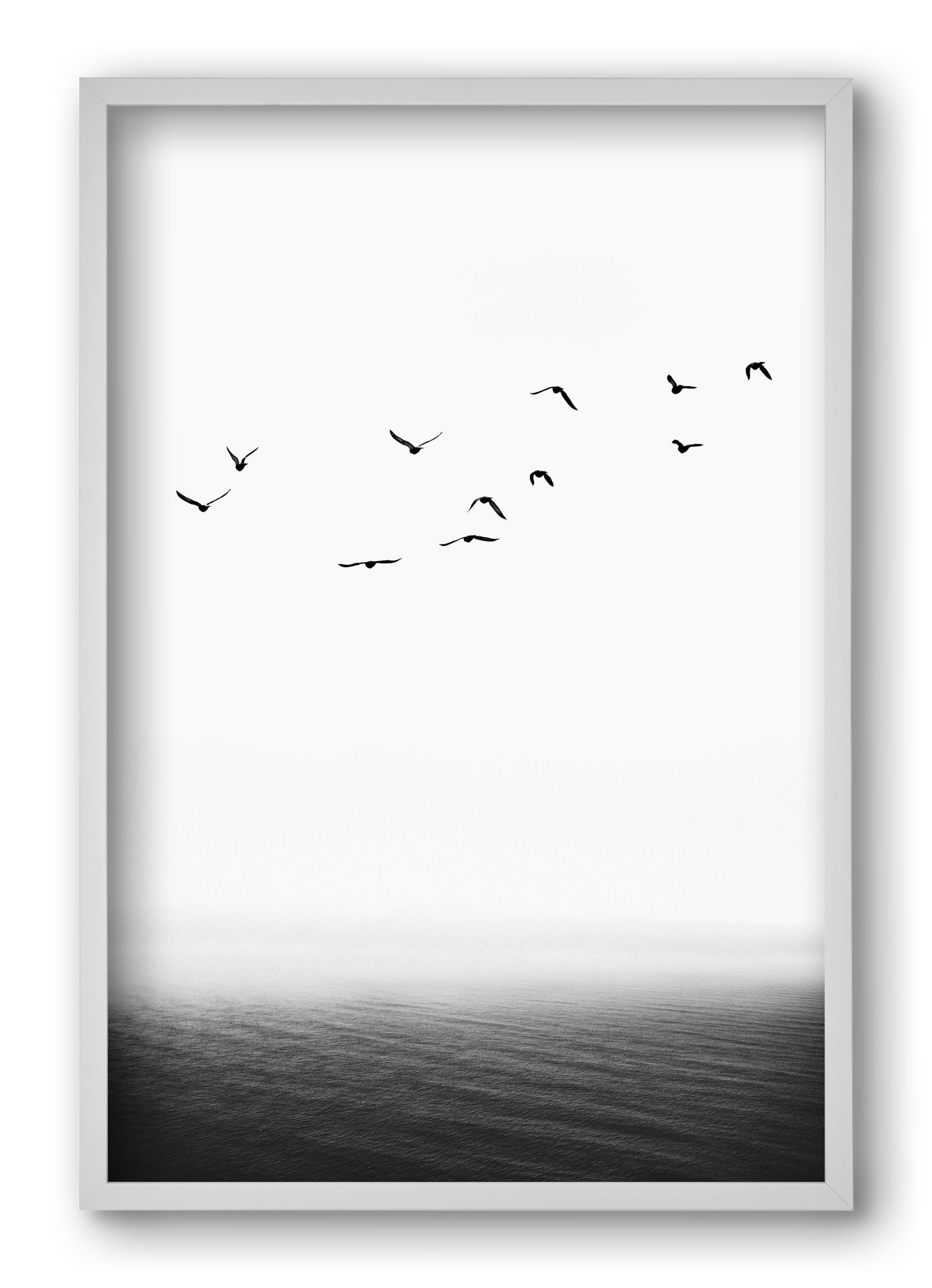 The seaside, 40x60 cm (40x60 cm), Fehér keret