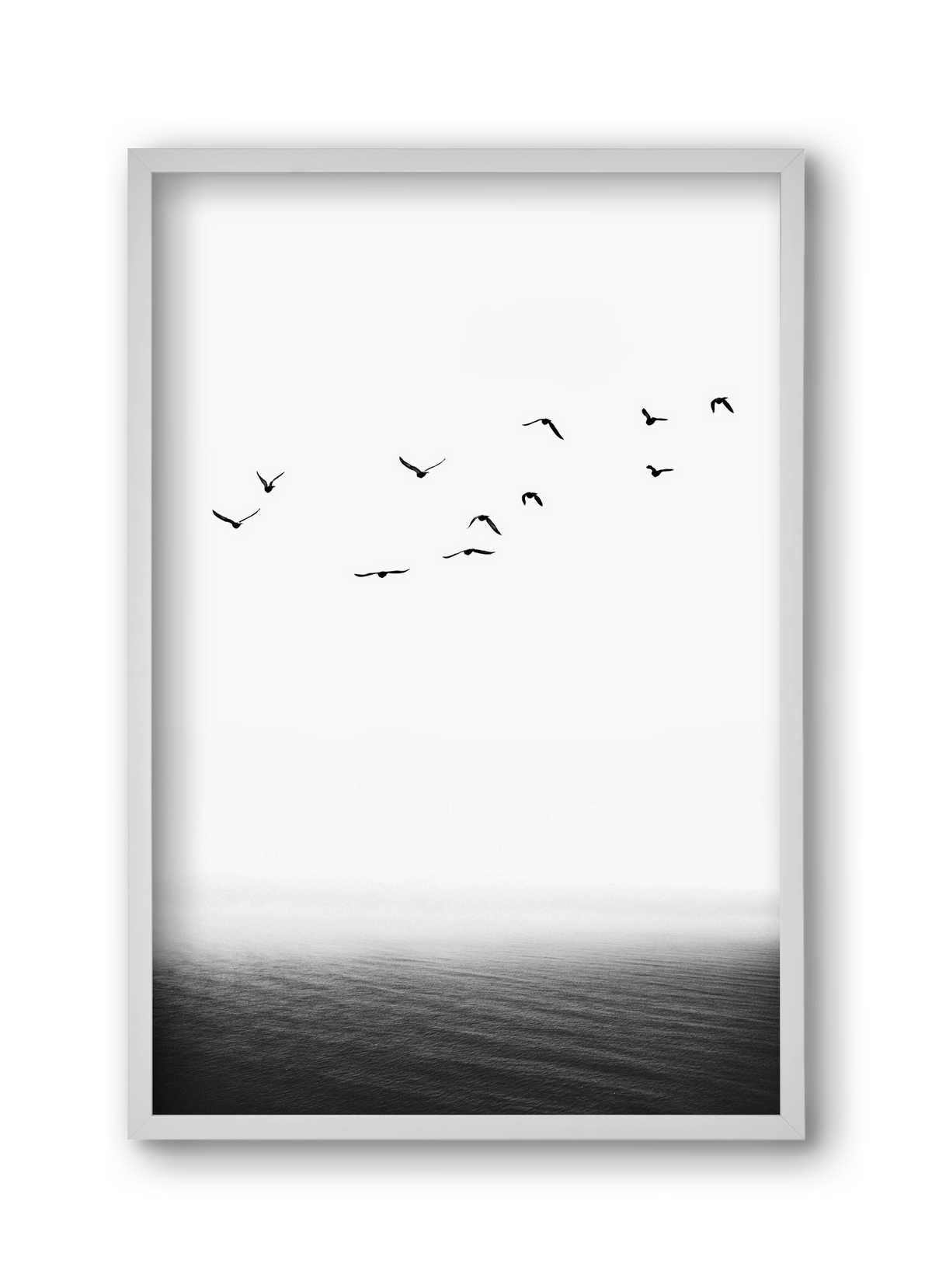 The seaside, 30x45 cm (30x45 cm), Fehér keret