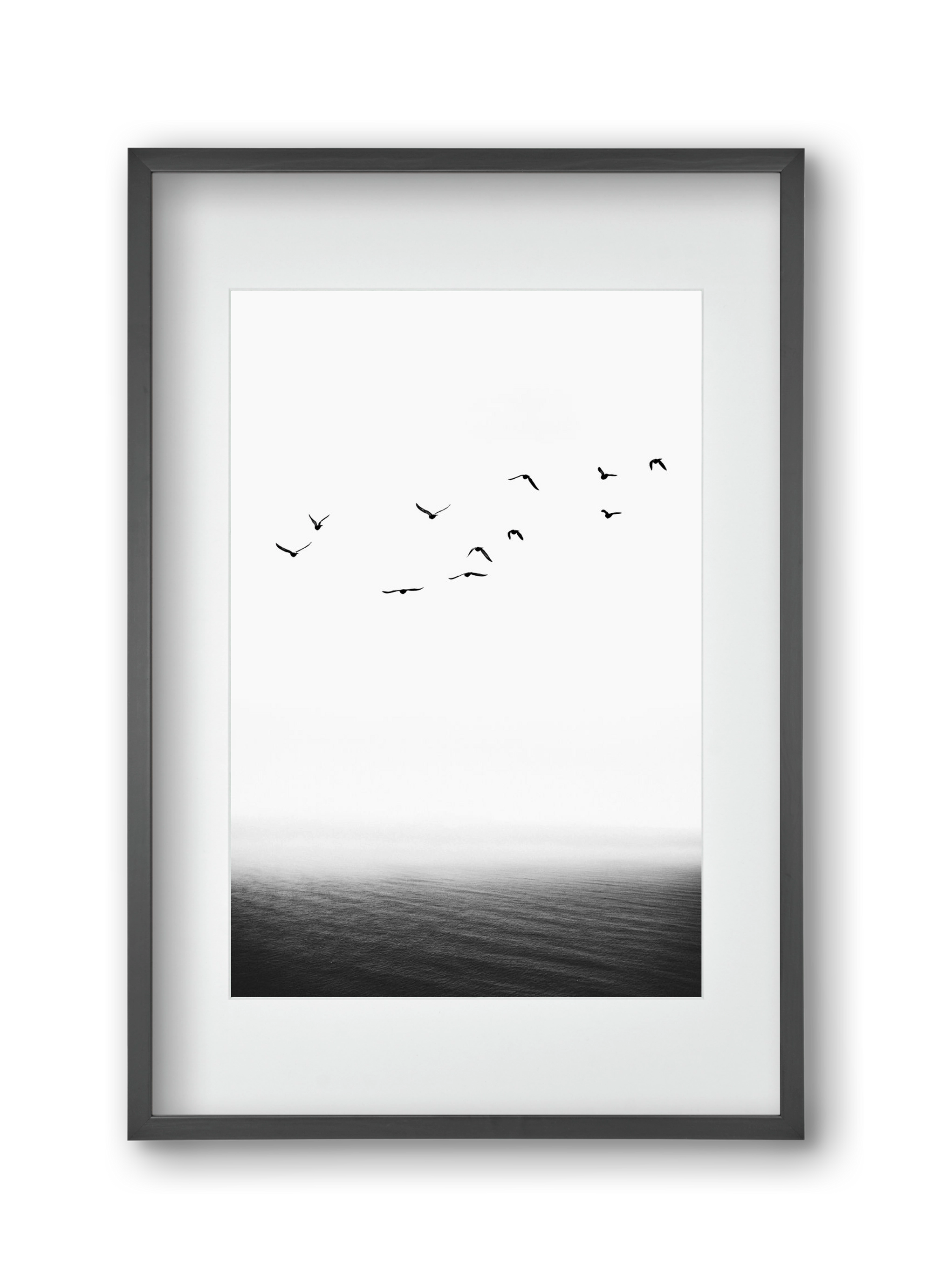 The seaside, 30x45 cm (20x30 cm), Fekete keret, paszpartuval