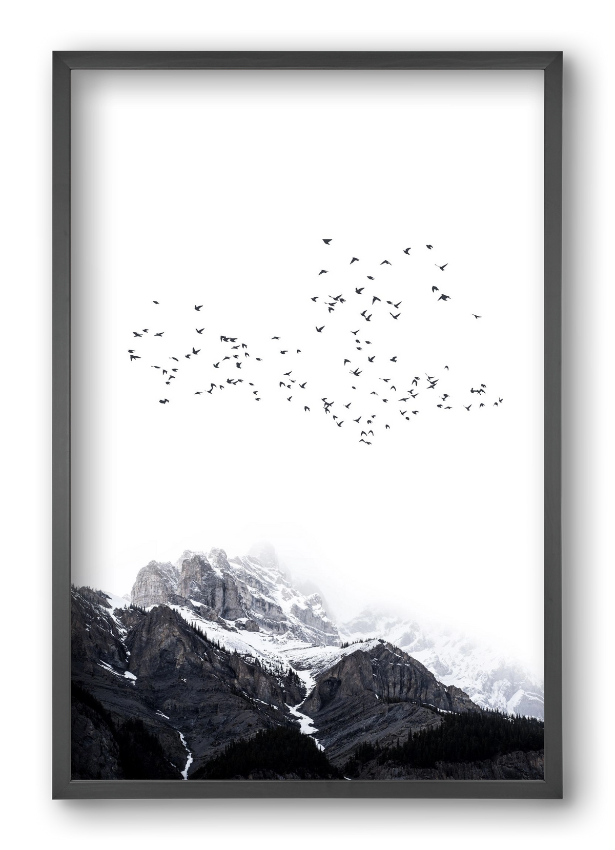 The mountains, 40x60 cm (40x60 cm), Fekete keret