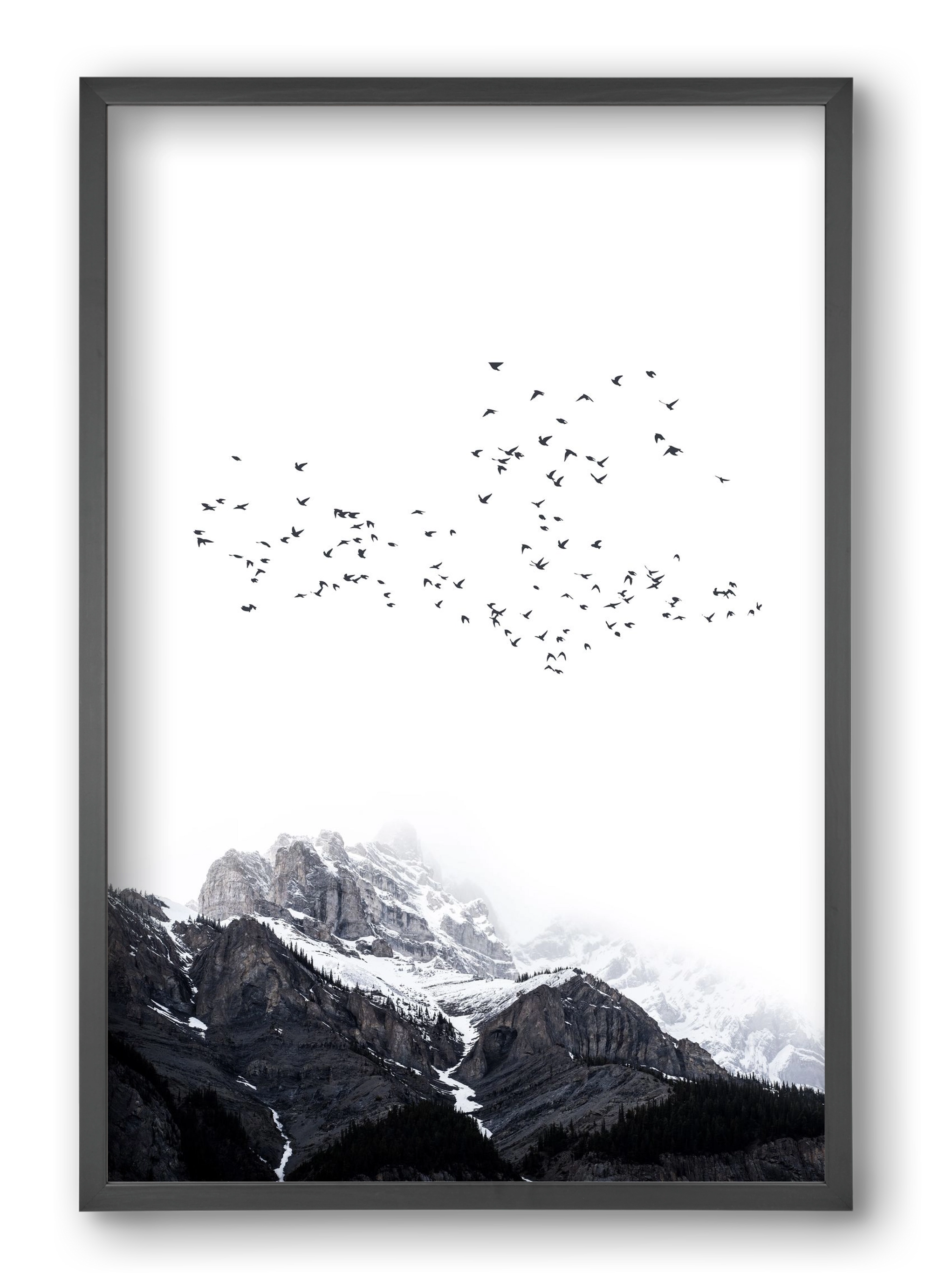 The mountains, 40x60 cm (40x60 cm), Fekete keret