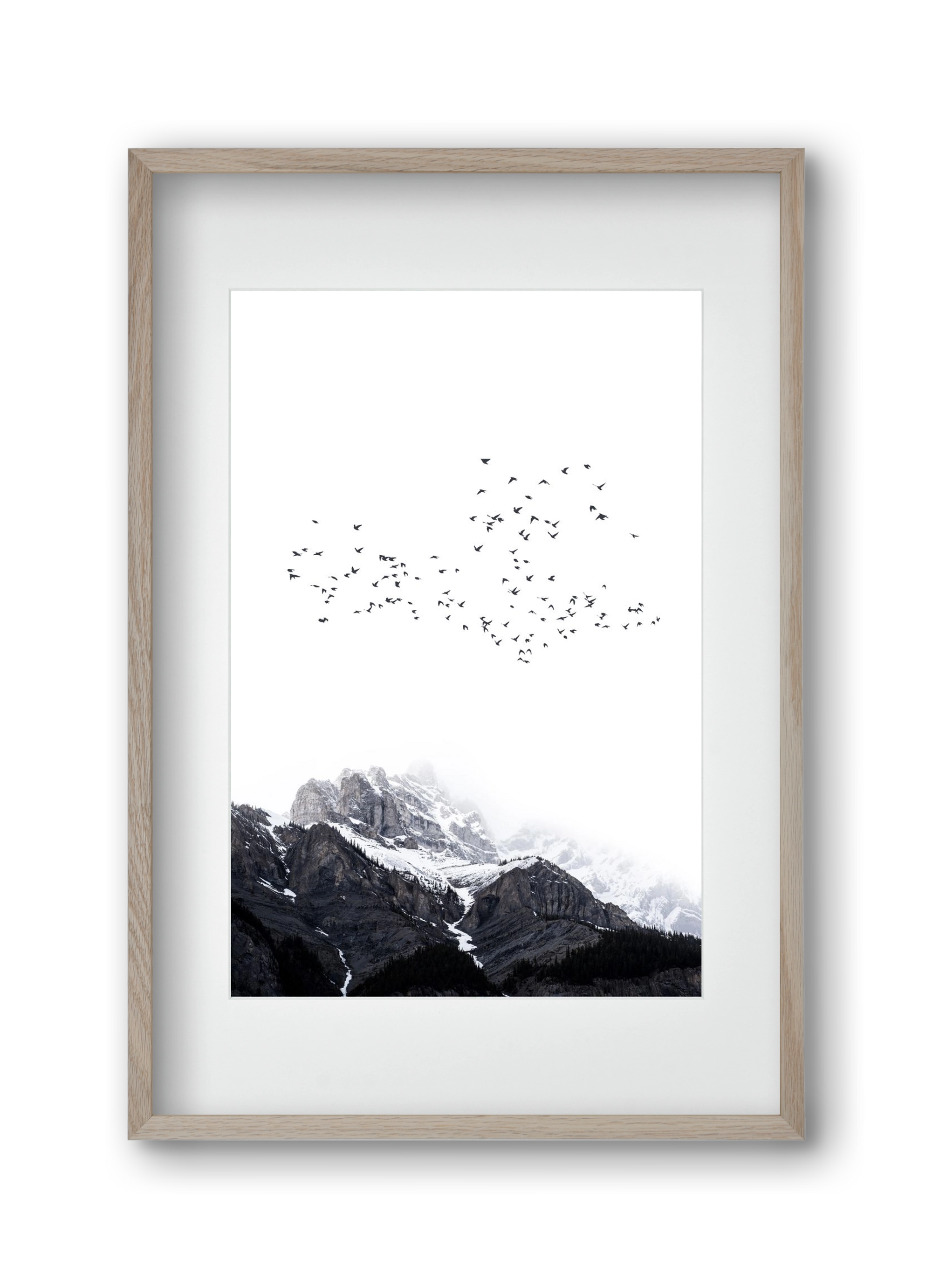 The mountains, 30x45 cm (20x30 cm), Tölgy keret, paszpartuval