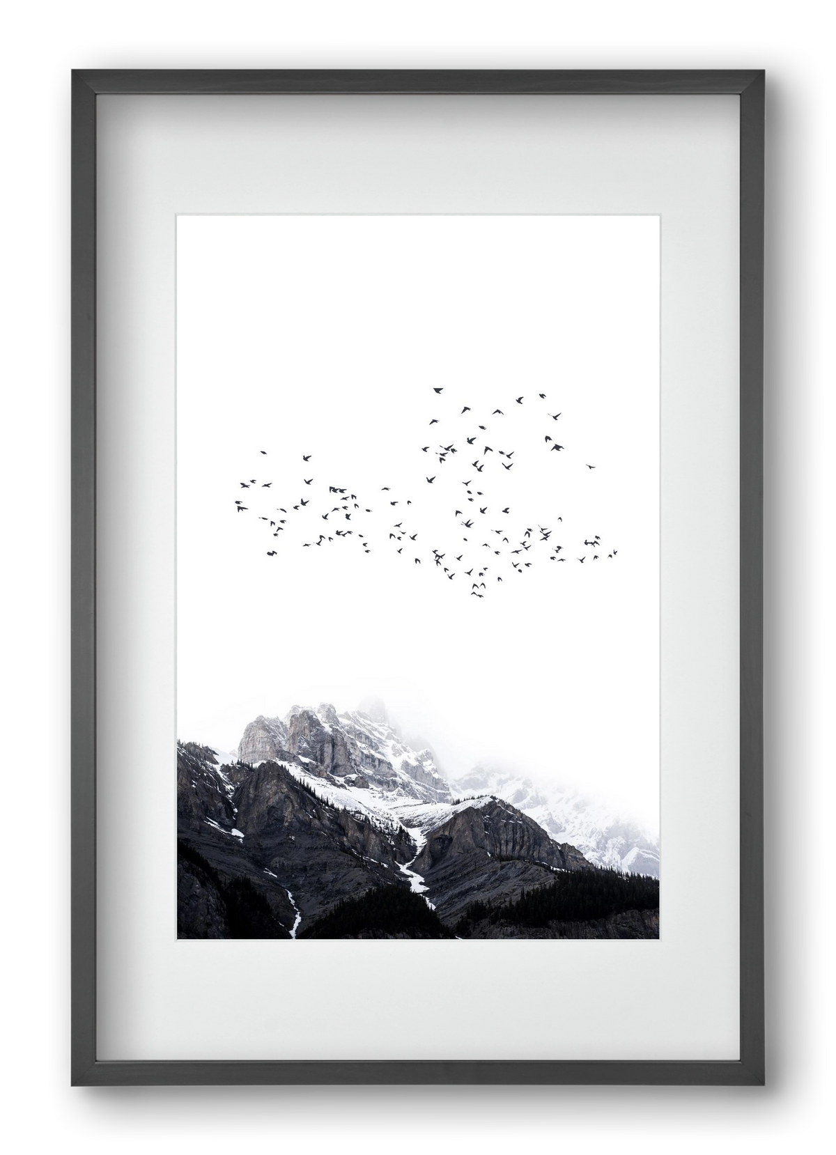 The mountains, 40x60 cm (30x45 cm), Fekete keret, paszpartuval