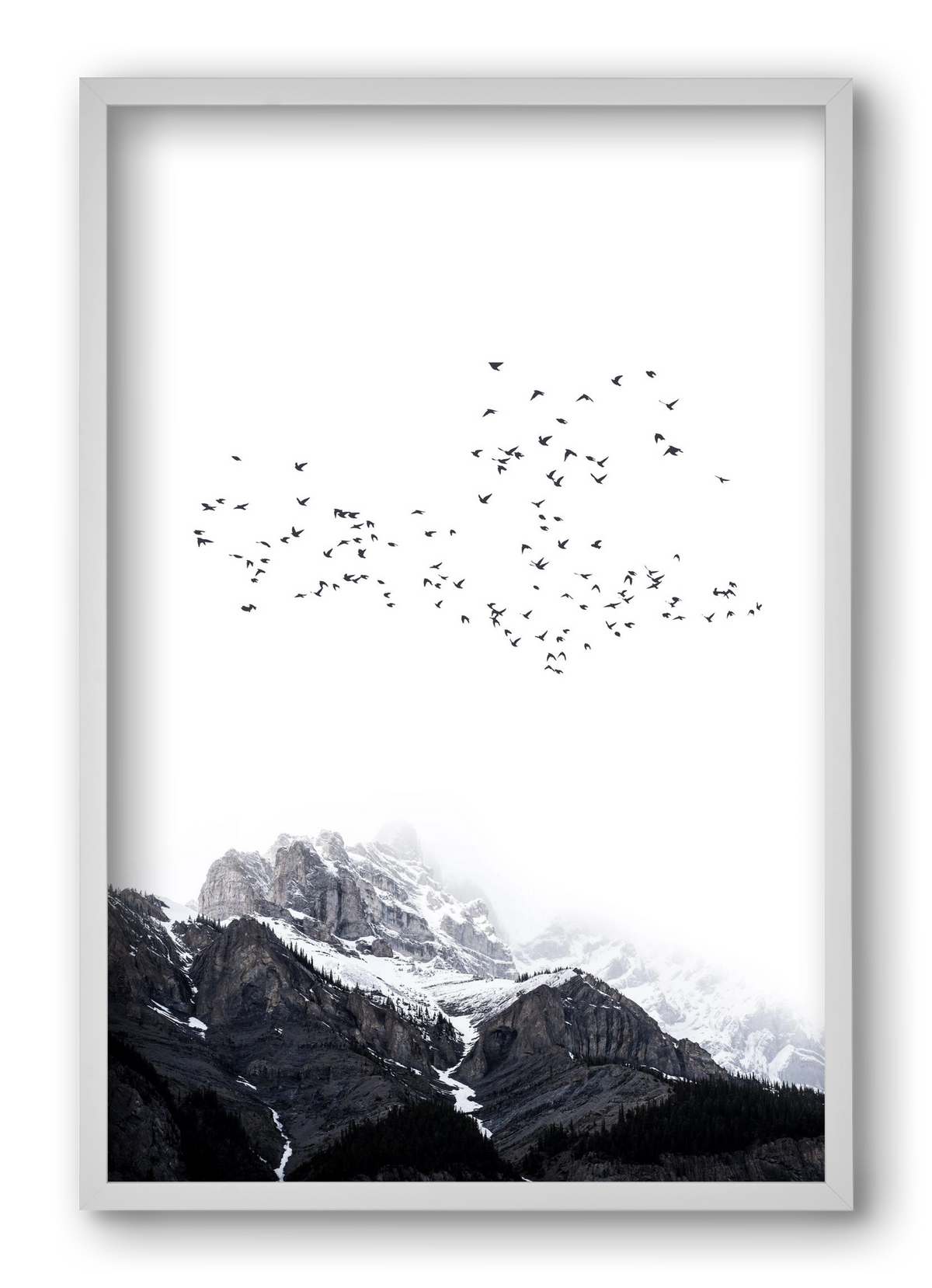 The mountains, 40x60 cm (40x60 cm), Fehér keret