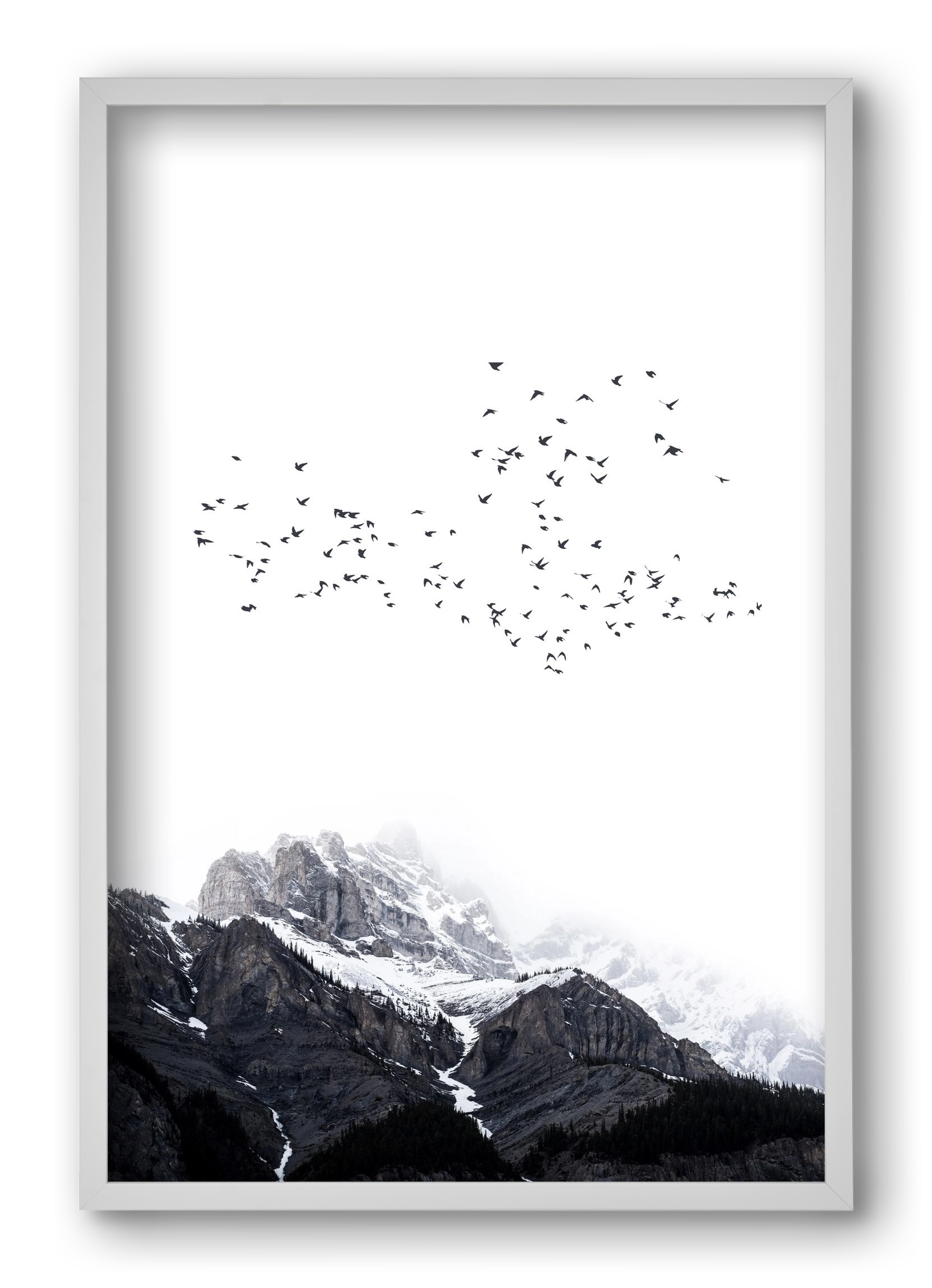 The mountains, 40x60 cm (40x60 cm), Fehér keret