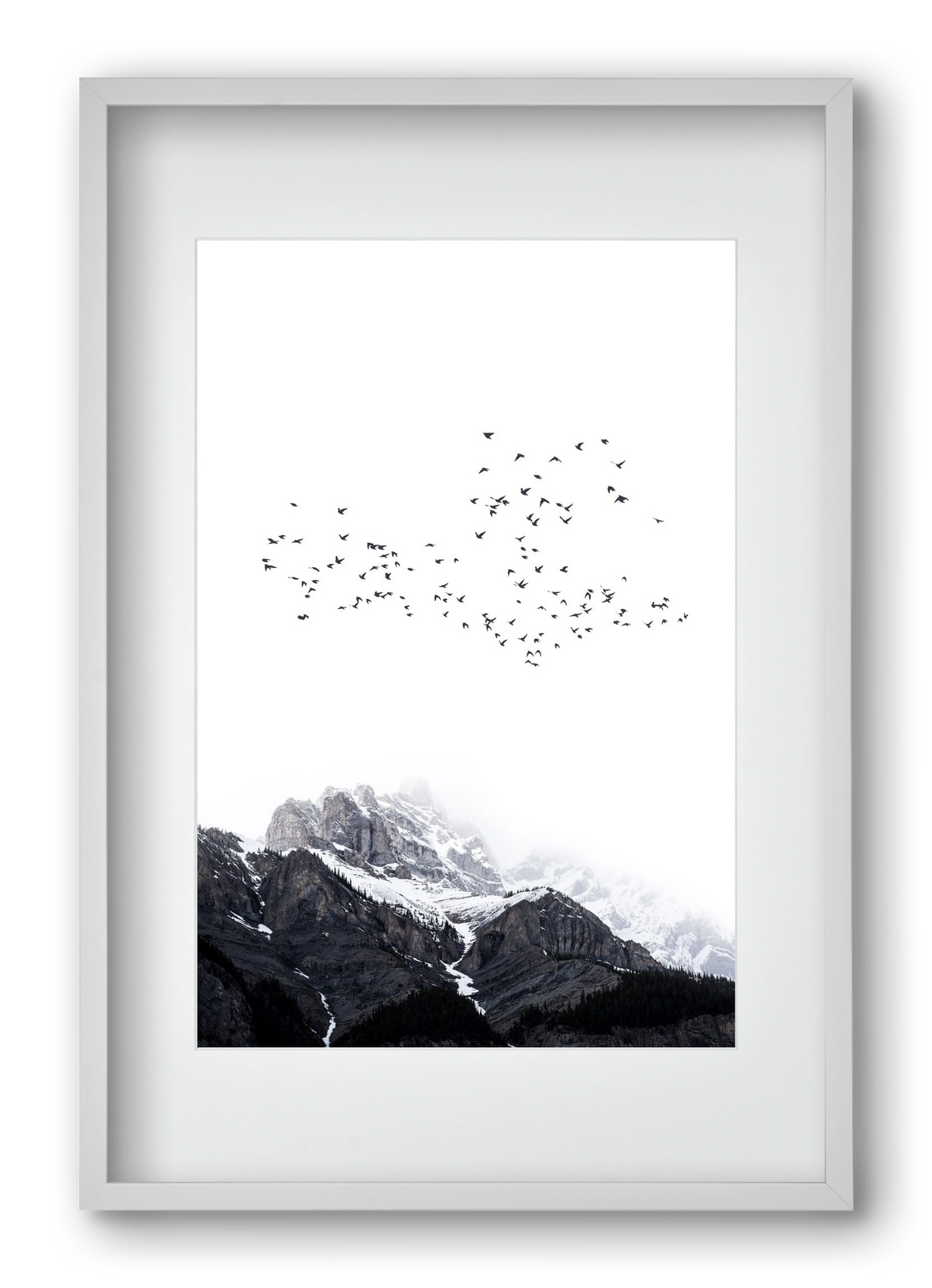 The mountains, 40x60 cm (30x45 cm), Fehér keret, paszpartuval