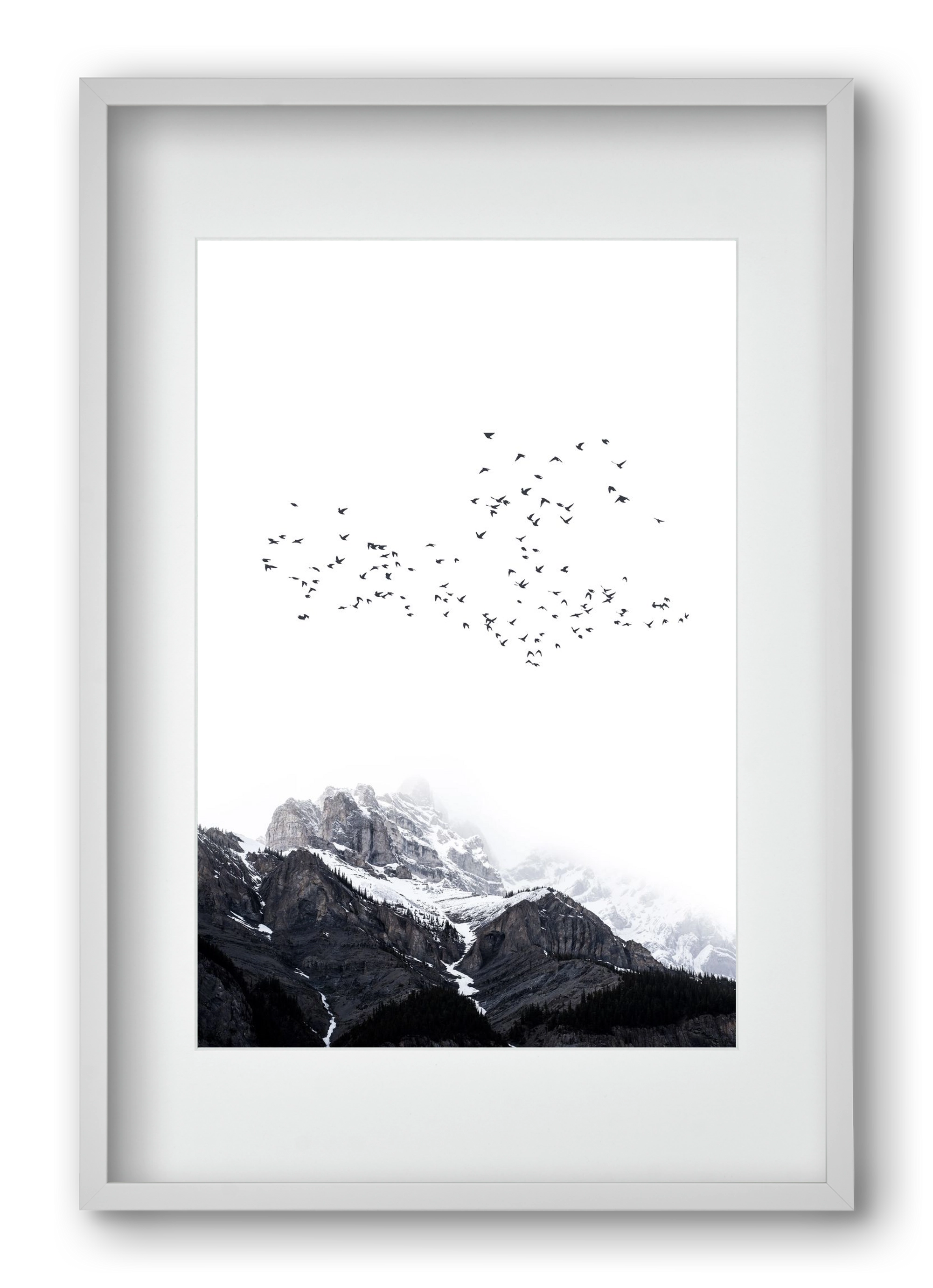 The mountains, 40x60 cm (30x45 cm), Fehér keret, paszpartuval