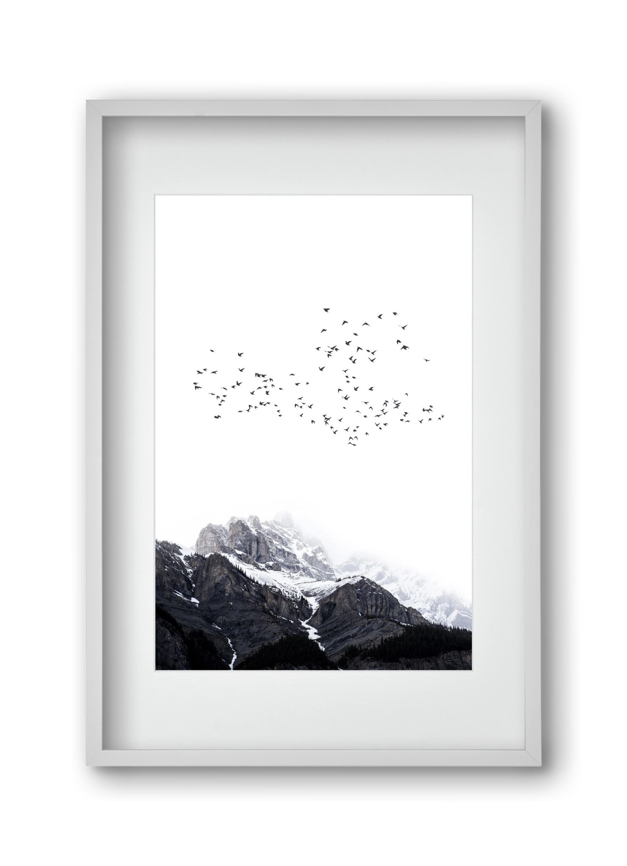 The mountains, 30x45 cm (20x30 cm), Fehér keret, paszpartuval